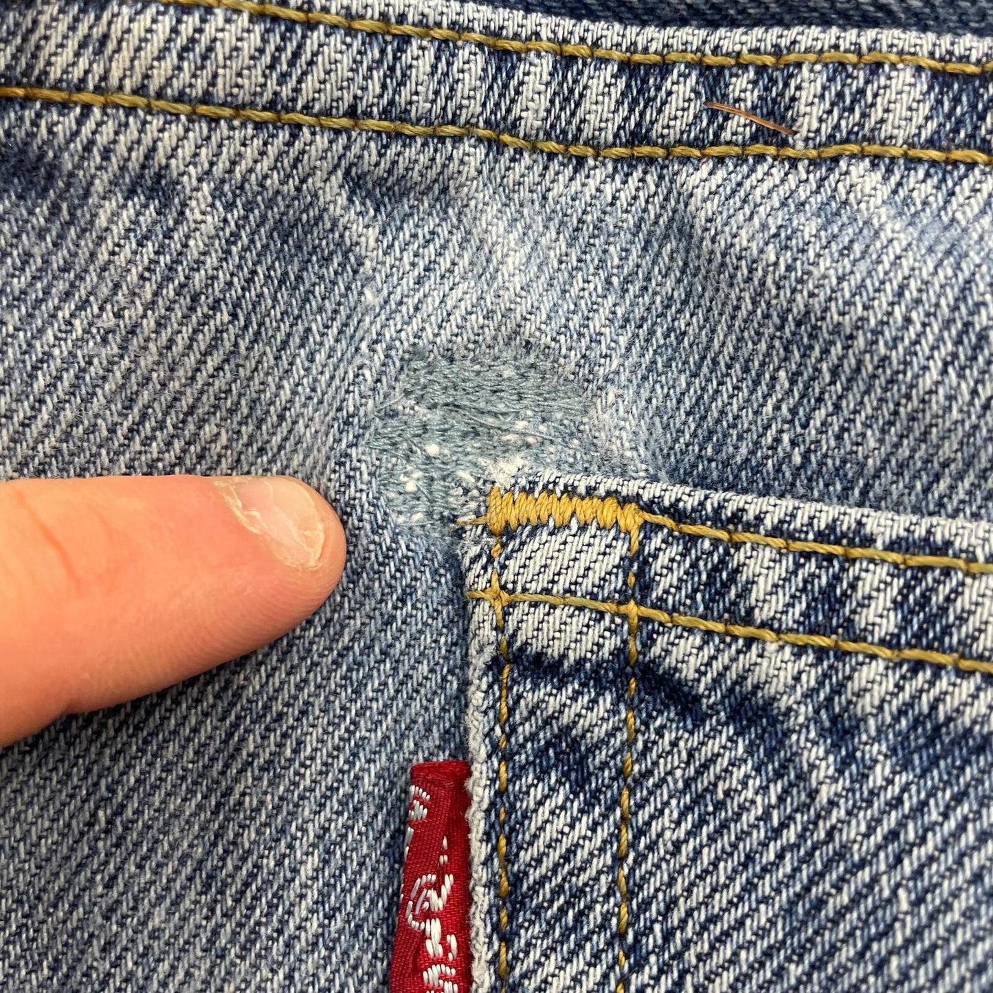 LEVI'S Relaxed Fit Jeans Light Wash Casual Classic Mens 38 X 30