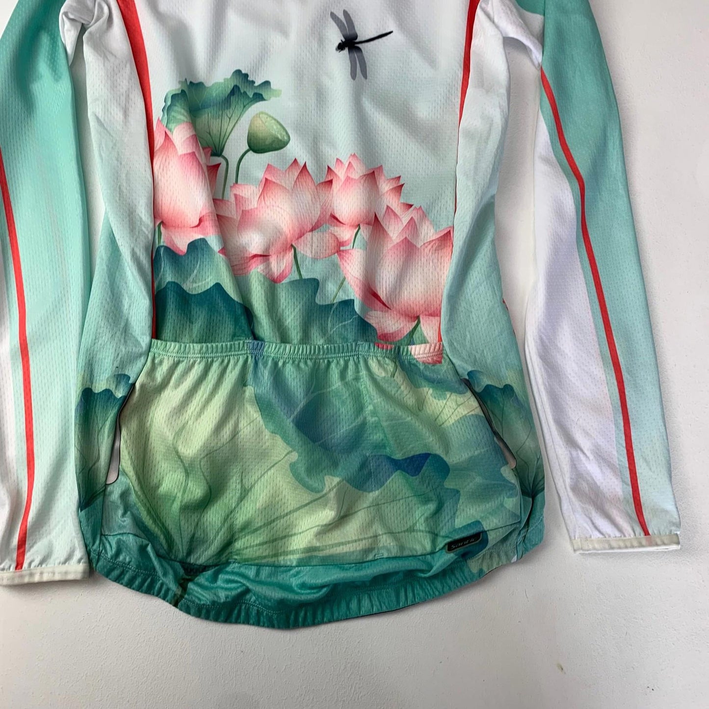 Santic Cycling Jersey Floral Long Sleeve Breathable Polyester Women S