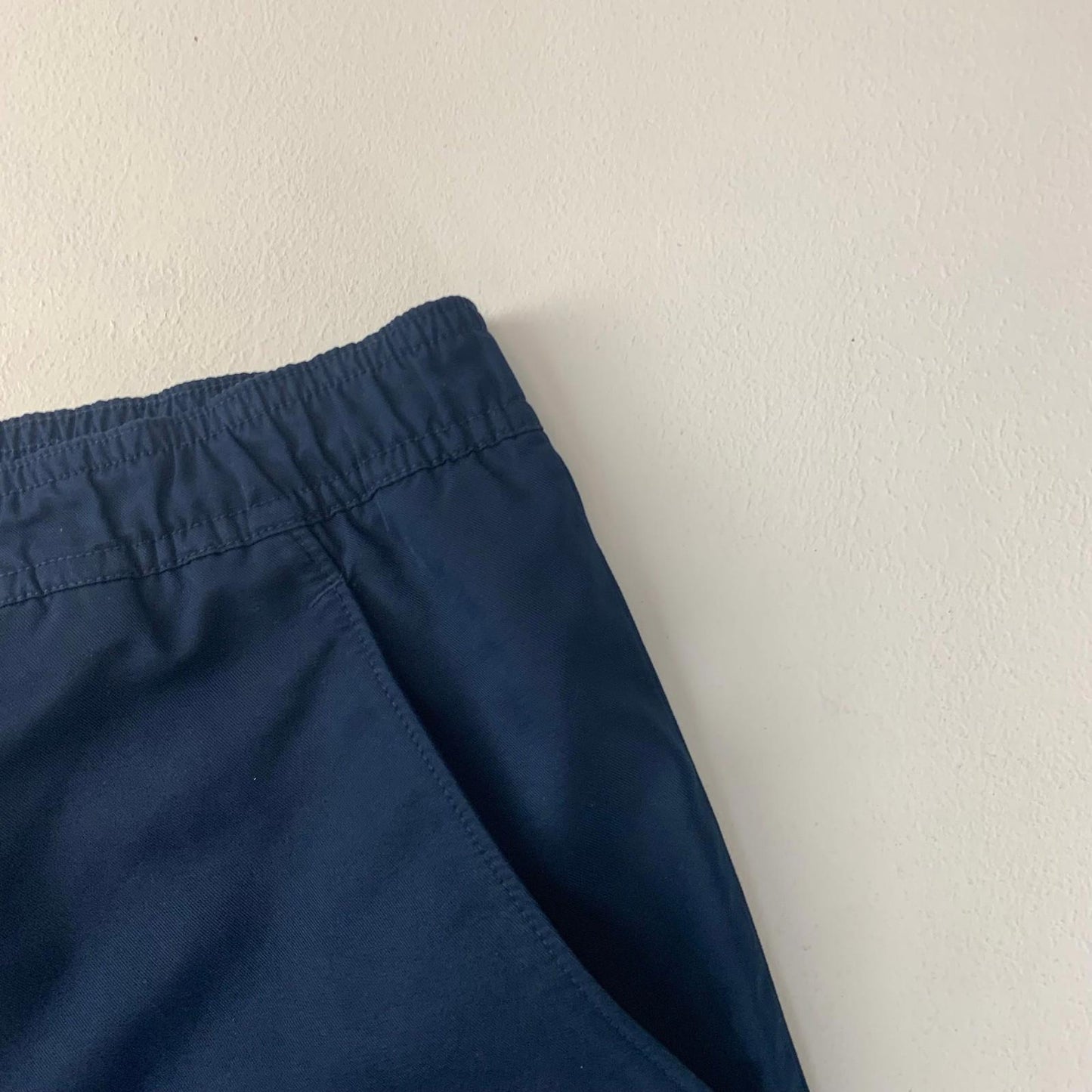 Nike Activewear Shorts Elastic Waist Vintage 90s Navy Mens S
