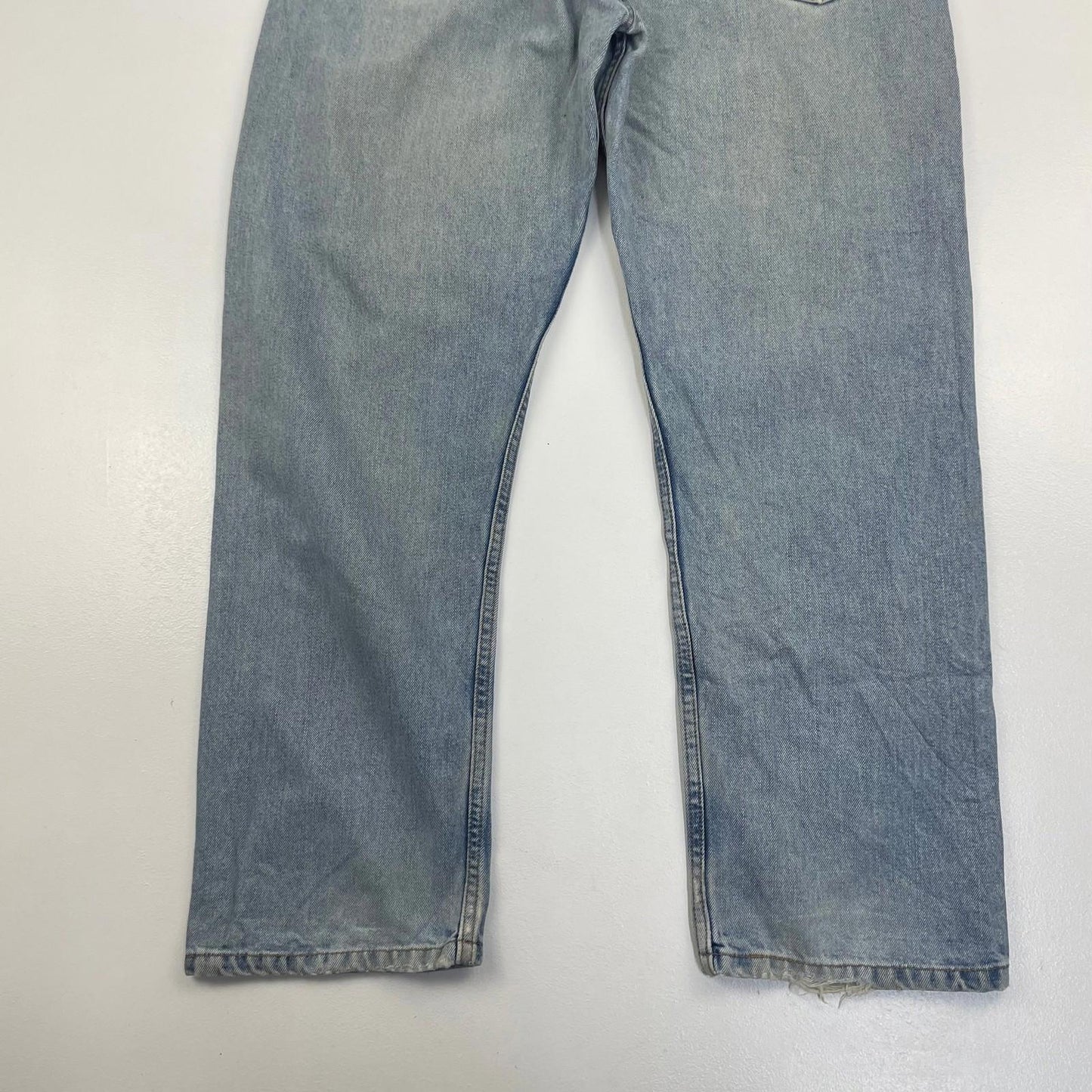 Levi's 505 Regular Fit Straight Leg Light Wash Blue Denim Jeans Mens W36 L29
