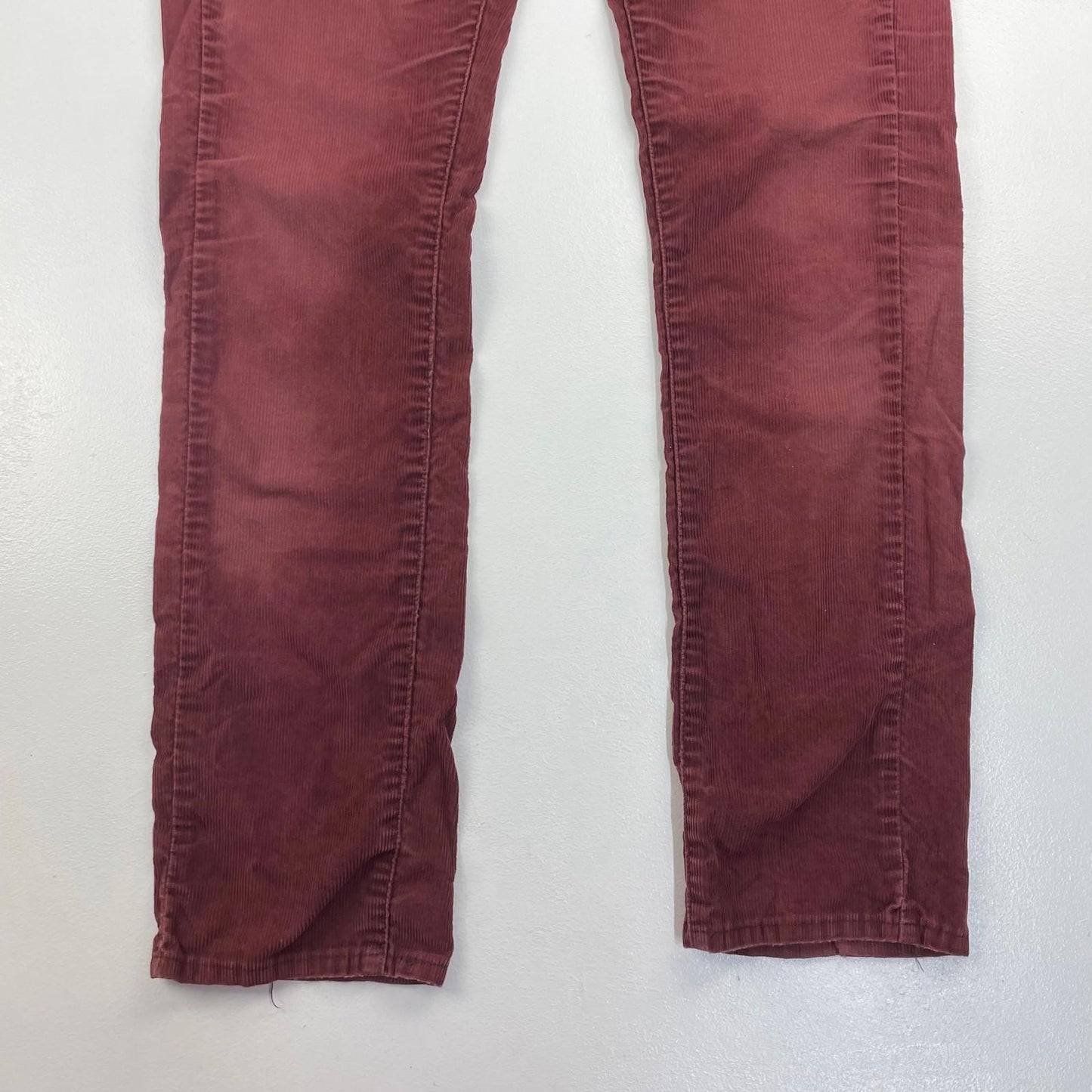 Levi's 511 Skinny Corduroy Trousers Red Mens W28 L30