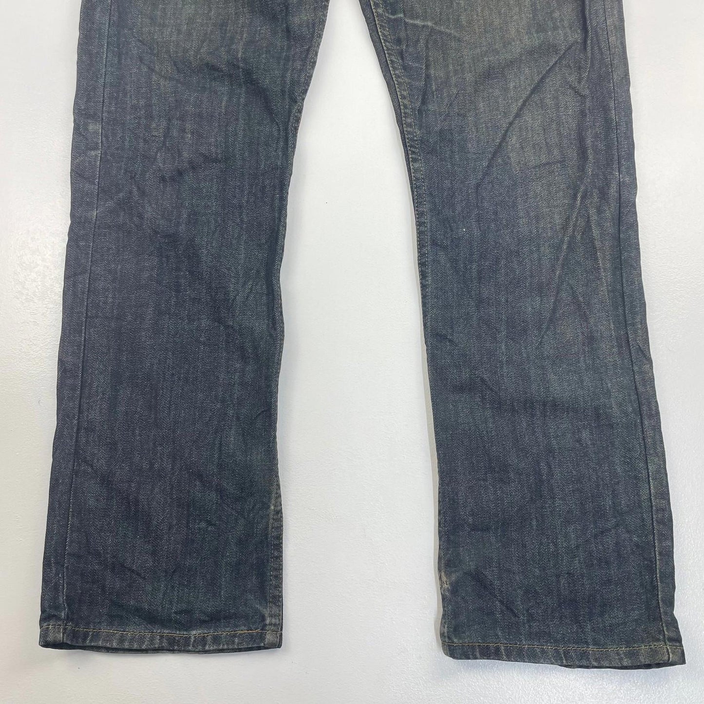 LEVI'S 514 Straight Leg Mid Wash Denim Jeans Classic Casual Blue Mens 33 X 32