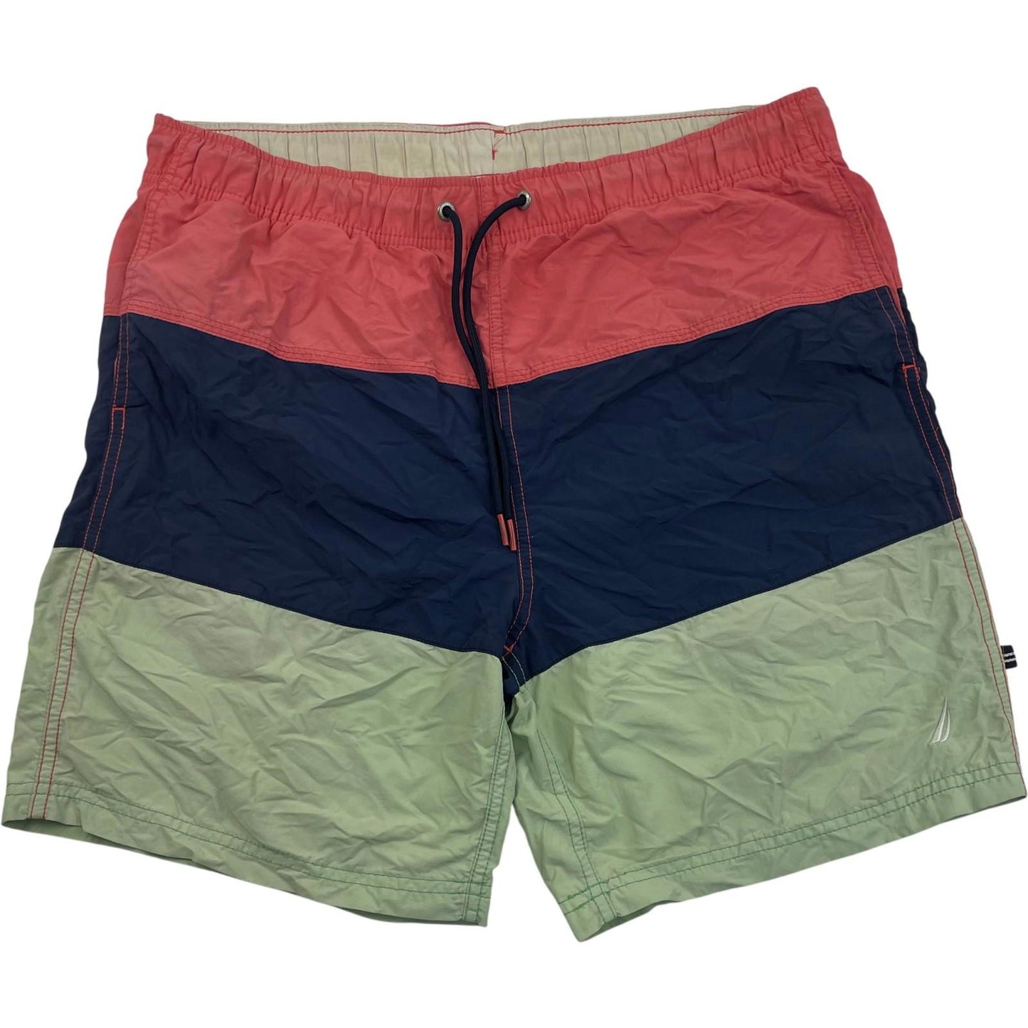 NAUTICA Swim Shorts Multicoloured Colour Block Mens L