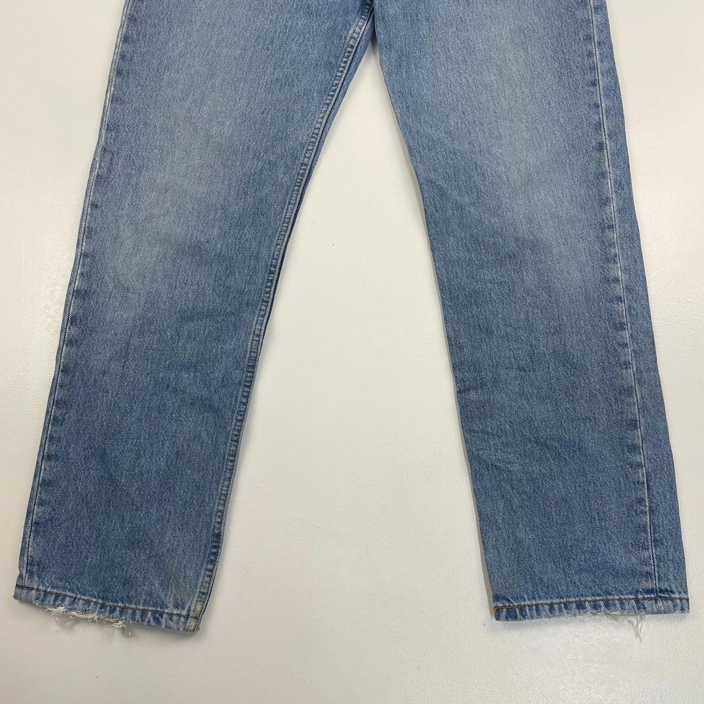 LEVI'S 504 Regular Straight Jeans Light Wash Classic Vintage Mens W34 L30