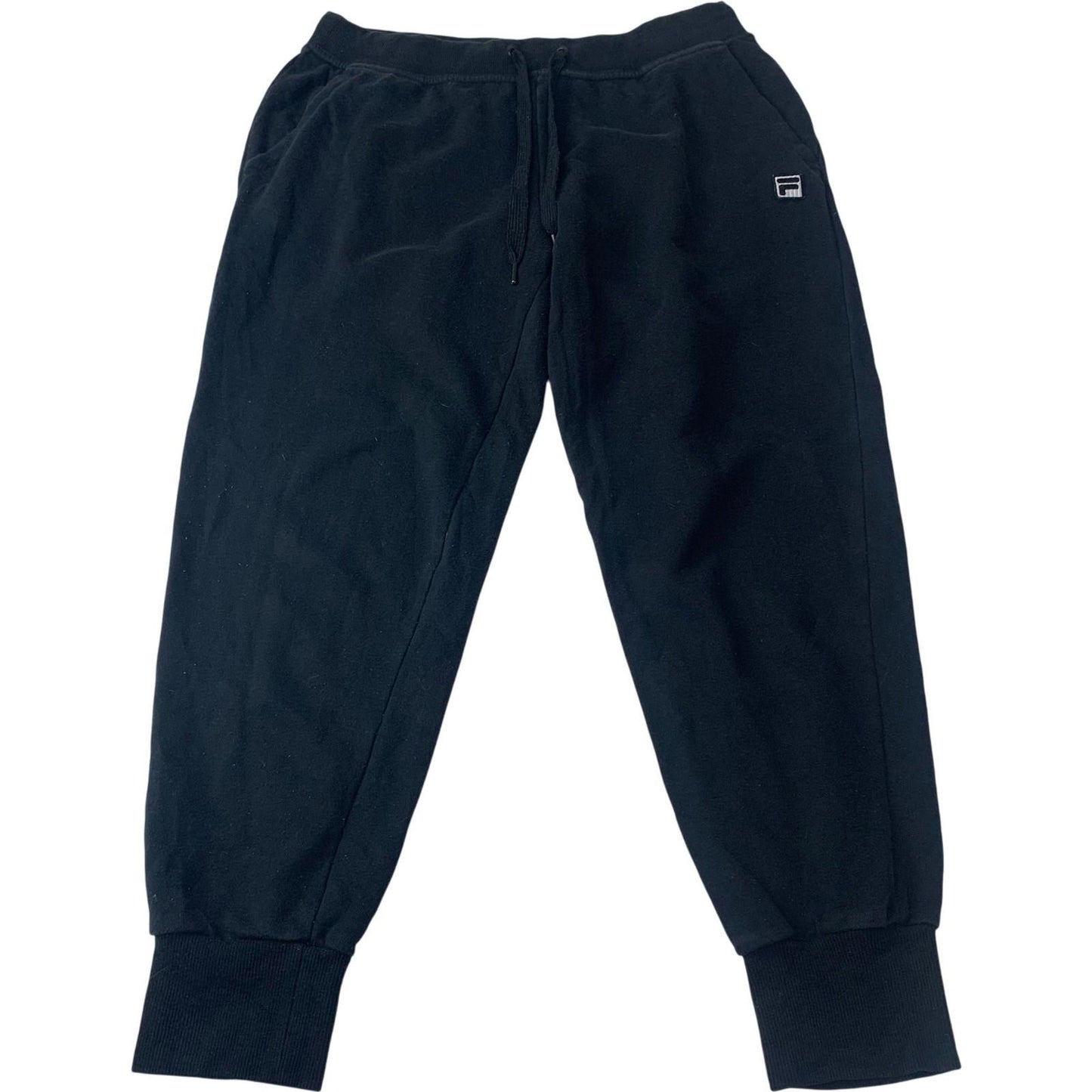 FILA Jogger Sweatpants Elastic Cuffs Black Women L