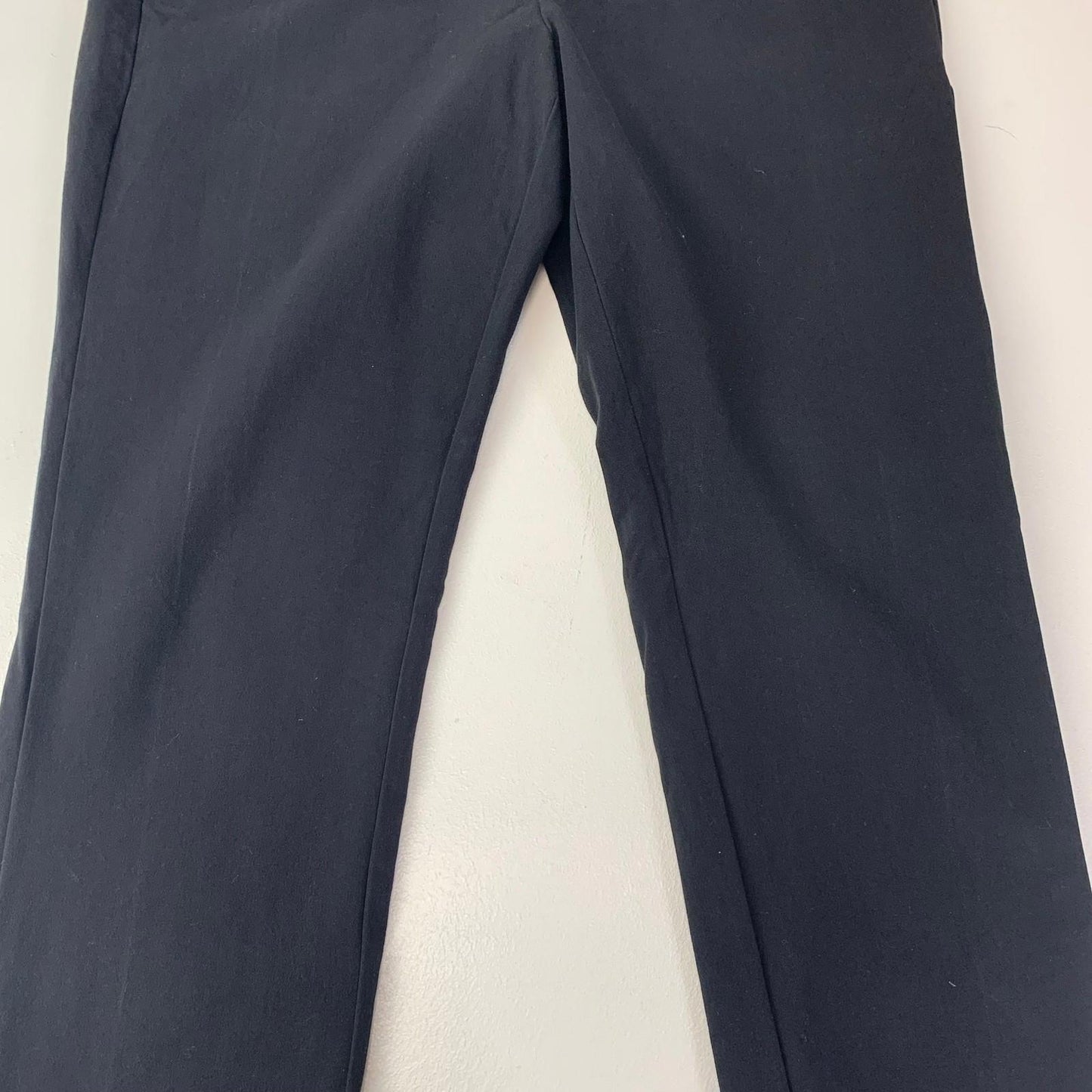 Tommy Hilfiger Trousers Straight Leg Zip Pockets Black Women UK 14