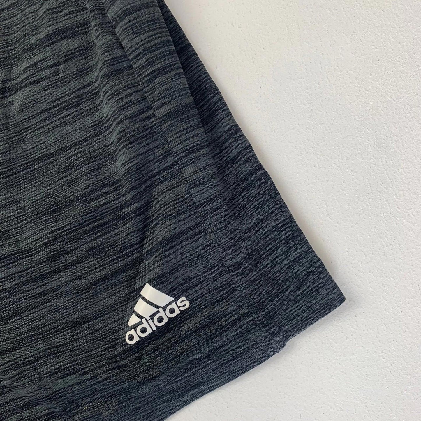 ADIDAS Climalite Shorts Activewear Performance Black Striped Mens Small