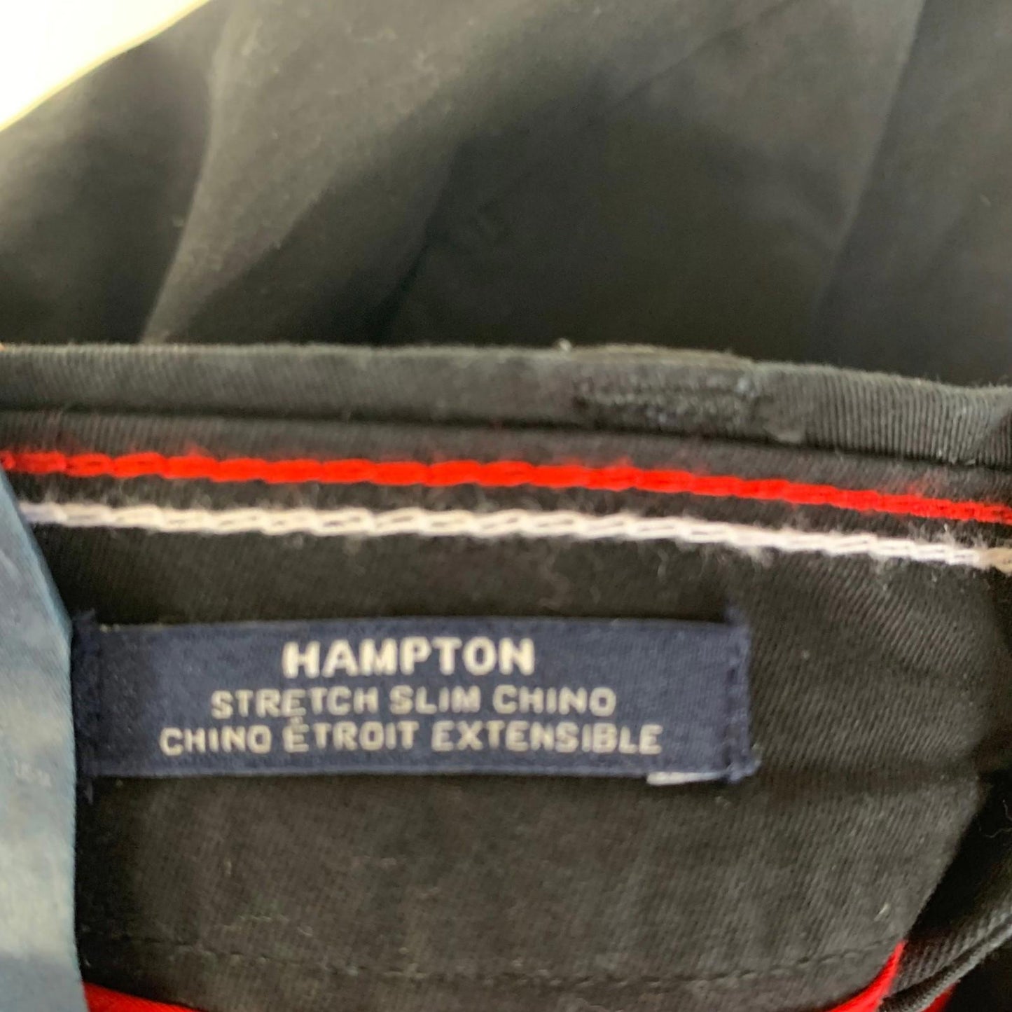 Tommy Hilfiger Hampton Stretch Slim Chino Trousers Black Women UK 10