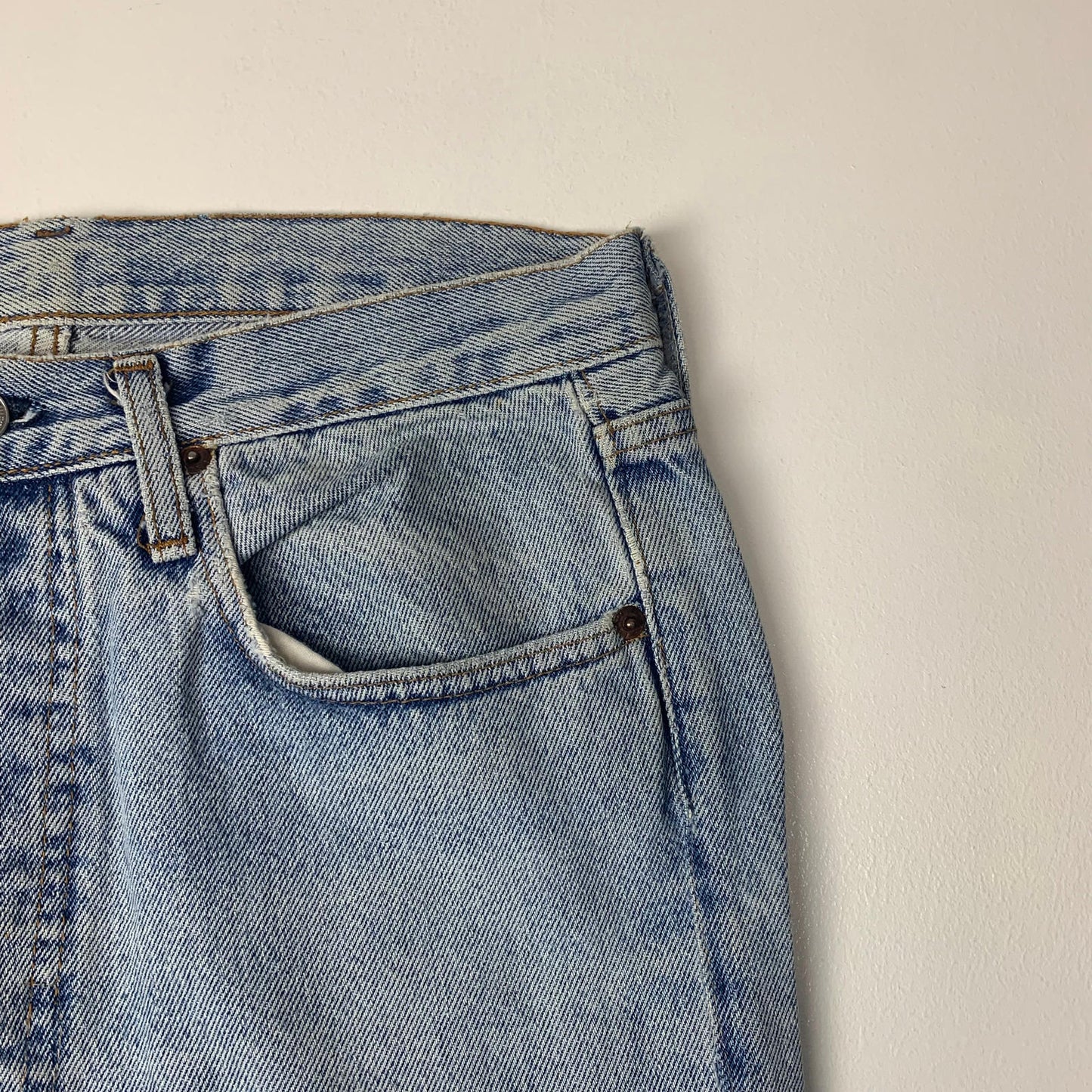 Women’s Remade Levis Skirt / Blue / W30”