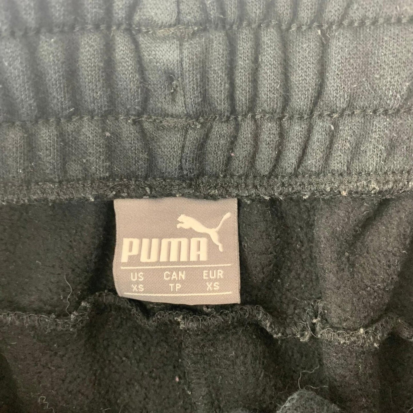 Puma Sweatpants Jogger Track Pants Black Mens XS