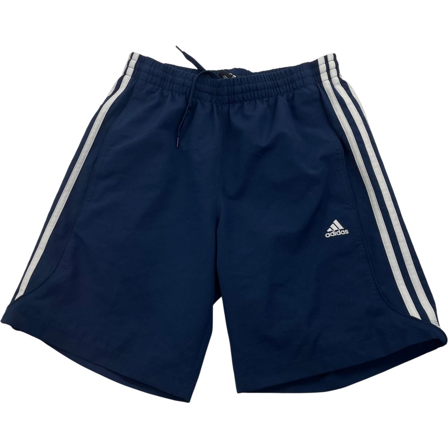 Adidas Climalite Activewear Shorts 3-Stripes Navy Blue Men UK S