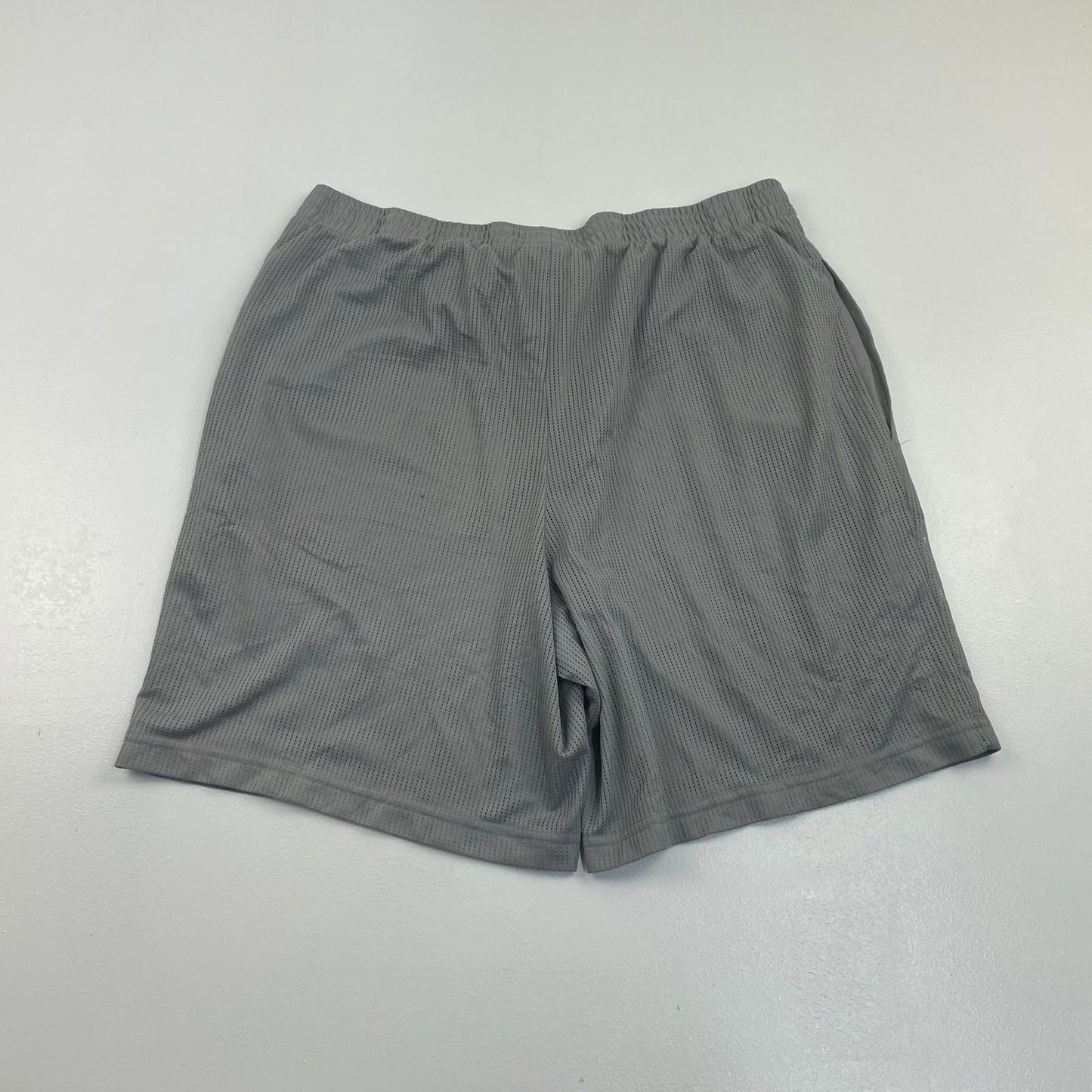 STARTER Mesh Athletic Shorts Grey Elastic Waist Breathable Mens M