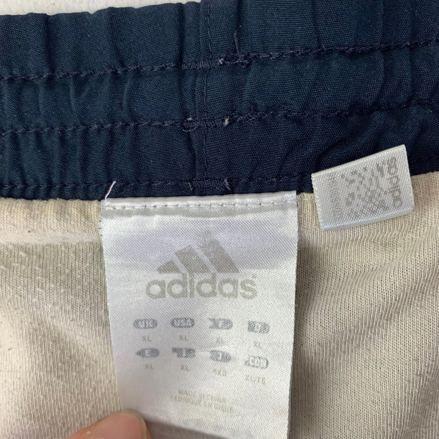 Adidas Athletic Shorts Elastic Waist Black Striped 3-Stripes Mens 2XL