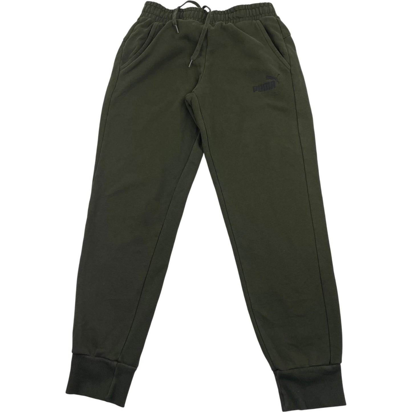 PUMA Jogger Track Pants Elastic Waist Green Mens S
