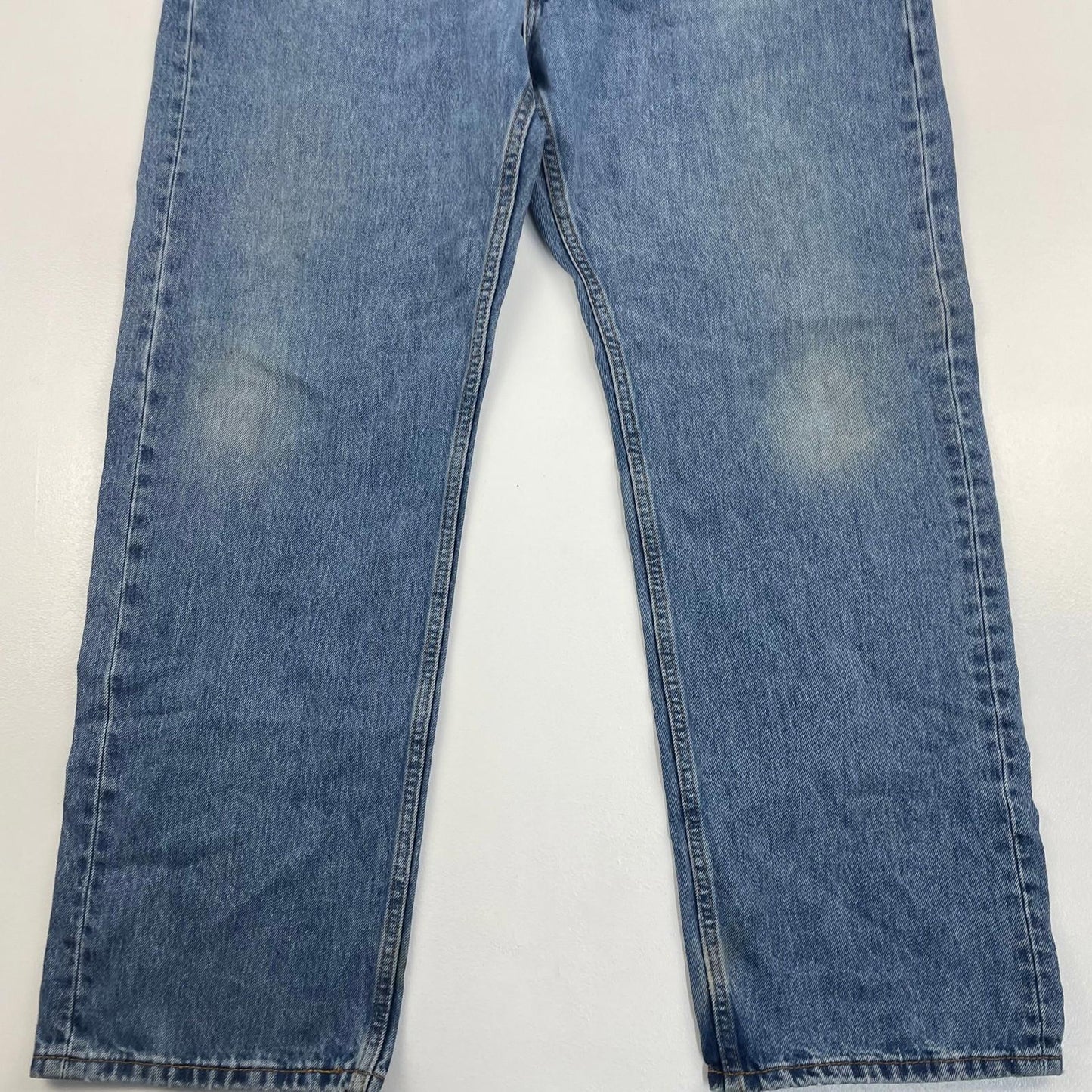 LEVI'S 505 Straight Leg Denim Jeans Classic Vintage Blue Mens W38 L30