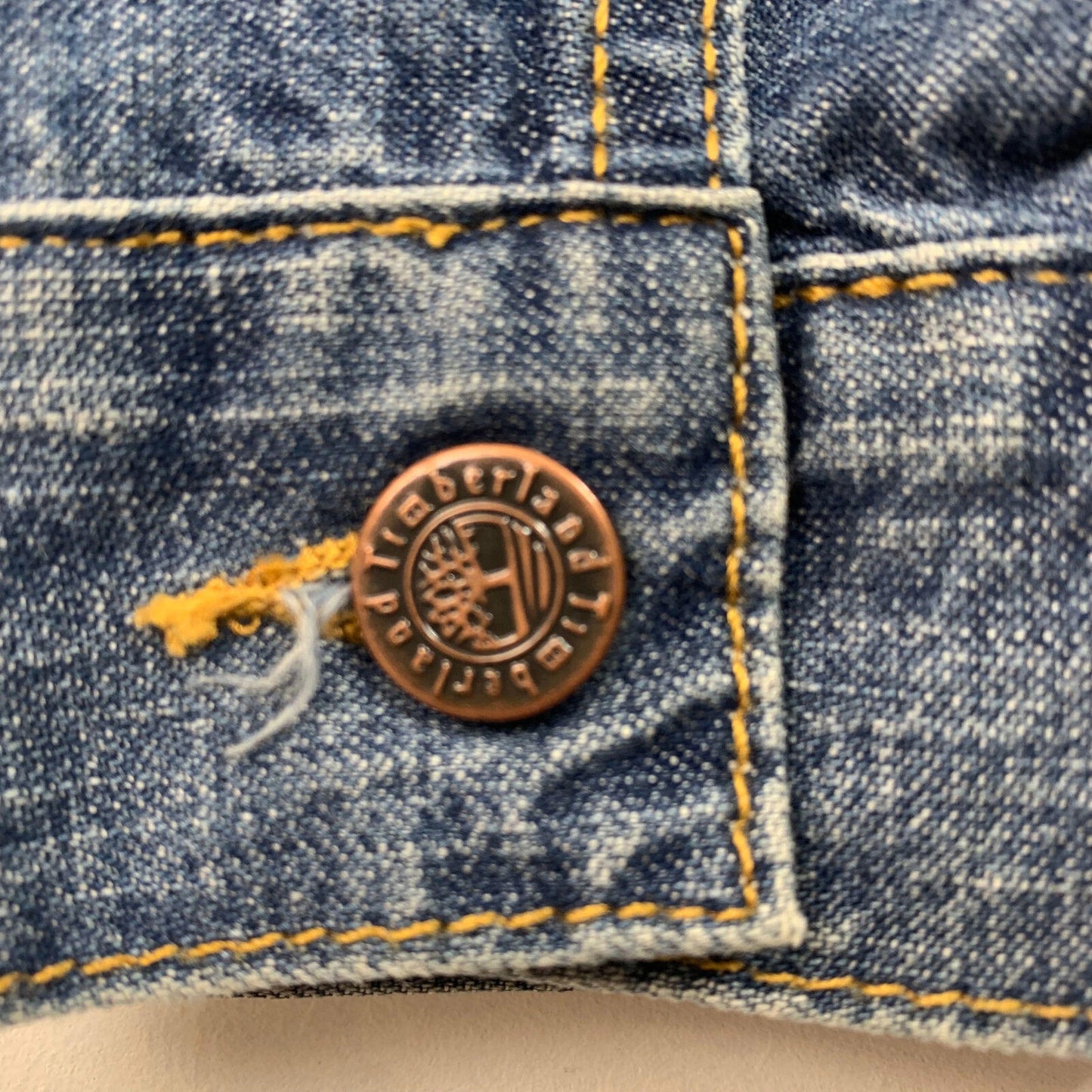 Womens TIMBERLAND Trucker Denim Jacket / Large / Blue