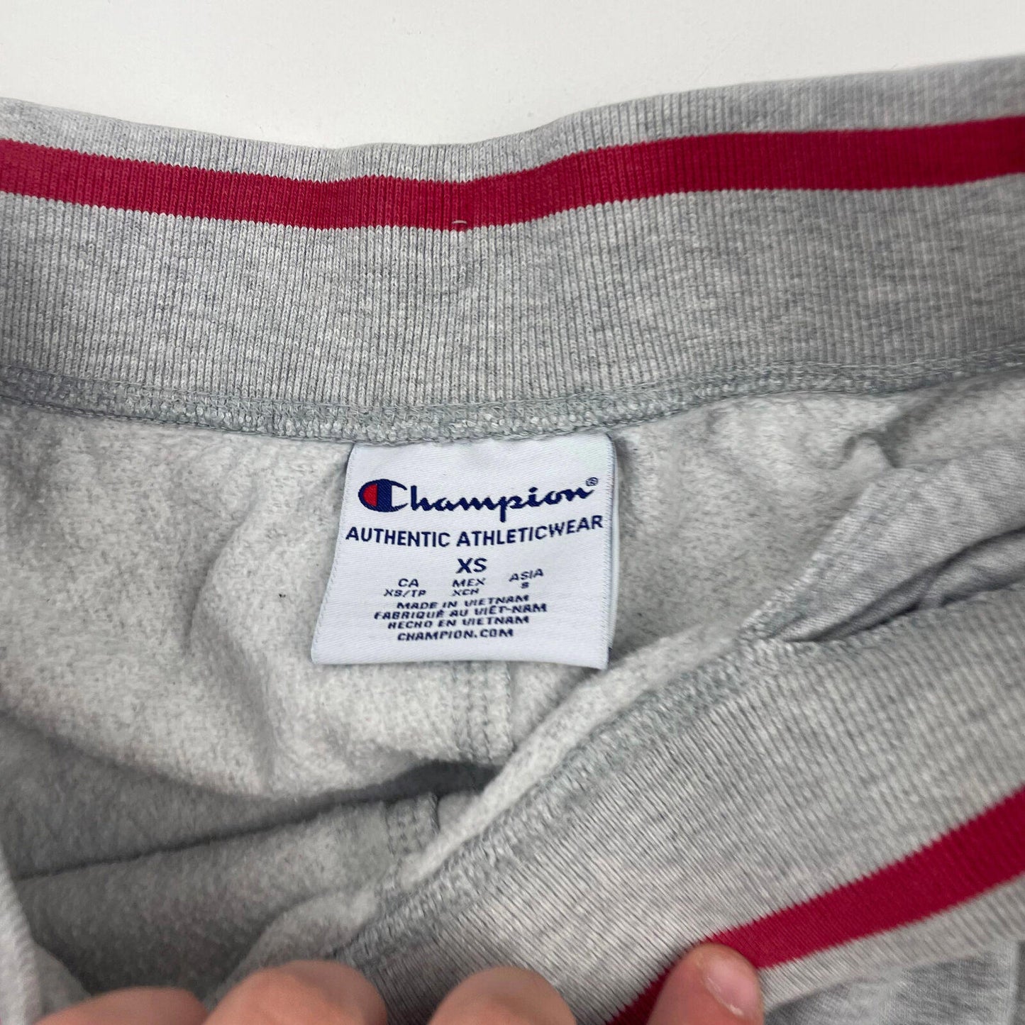 Men’s Grey CHAMPION Joggers , Sweatpants , Varsity Style , Size XS