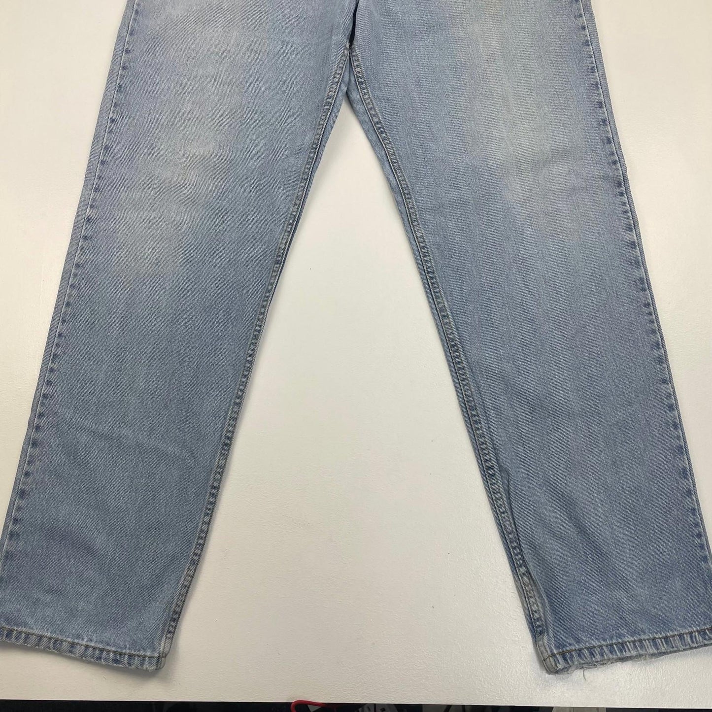 LEVI'S 550 Relaxed Fit Straight Leg Denim Light Wash Jeans Mens W38 L34