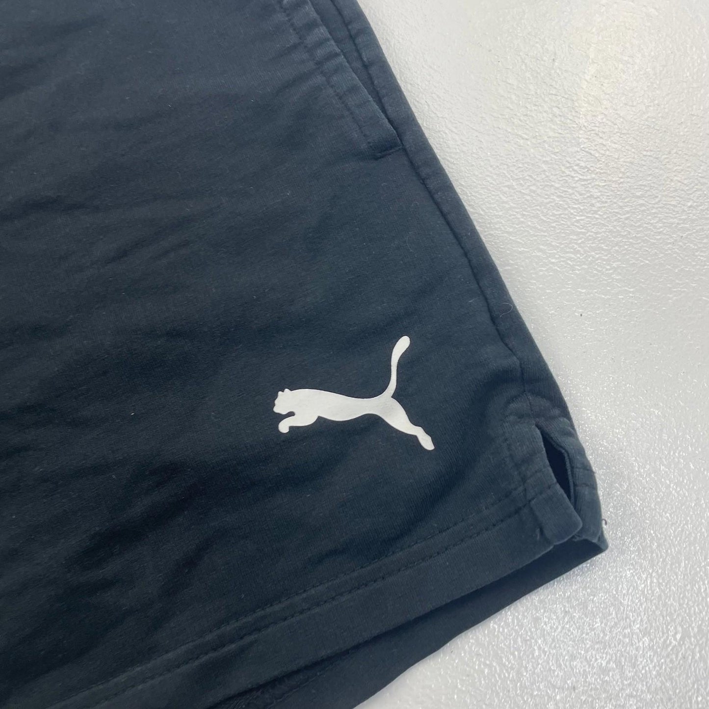 Puma Women's Athletic Shorts Drawstring Black UK 8