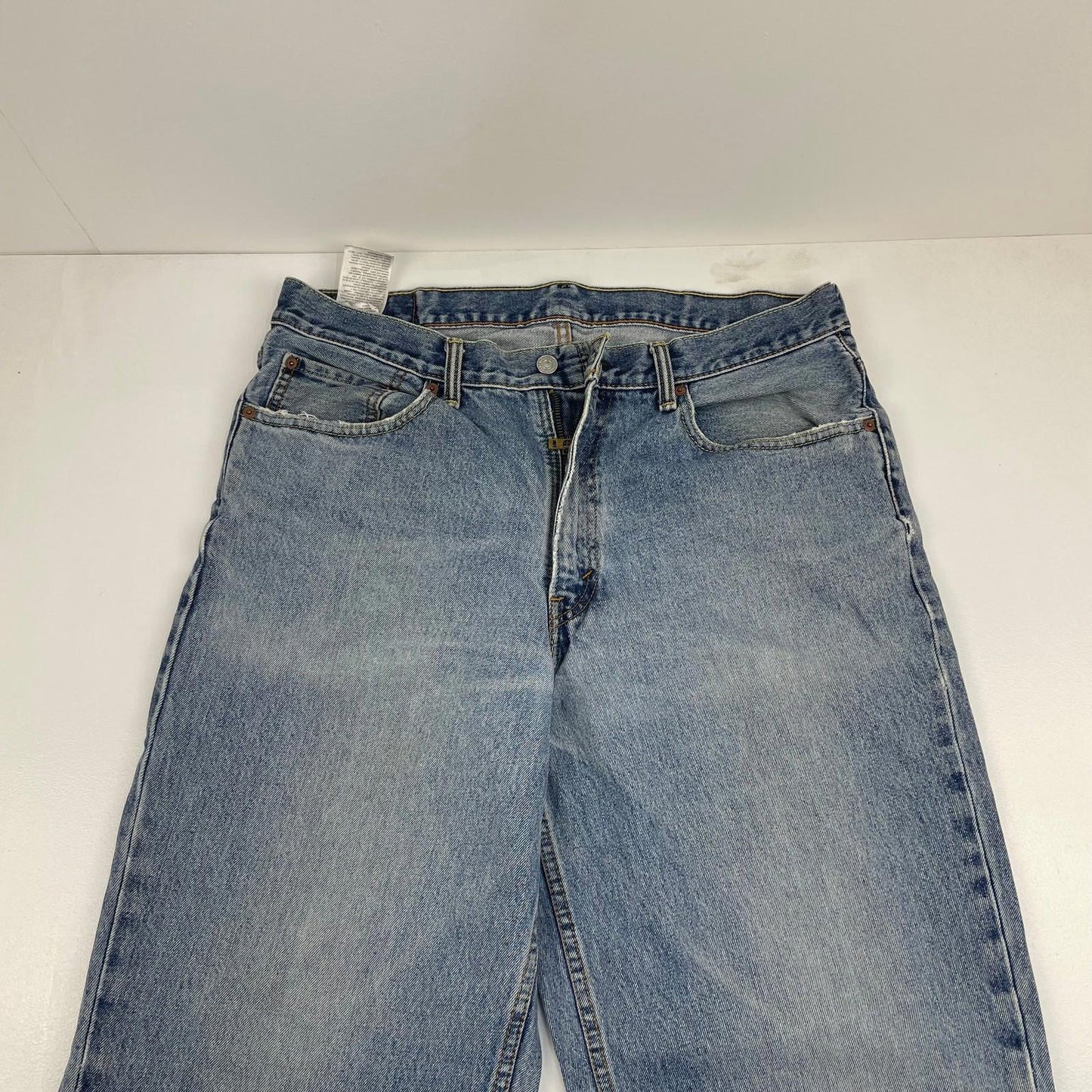 LEVI'S 560 Comfort Fit Jeans Distressed Vintage Blue Denim Mens W36 L32
