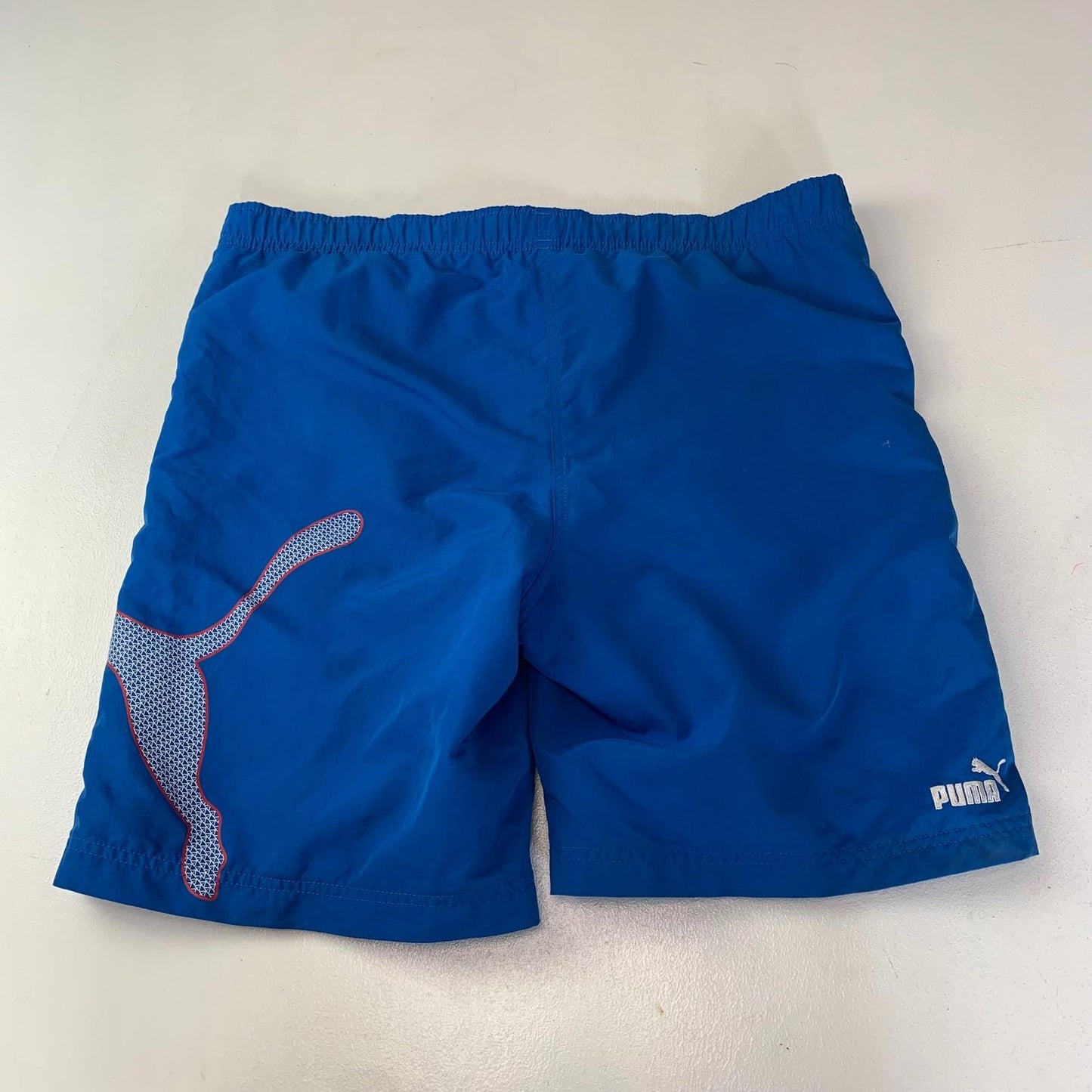 Puma Swim Shorts Quick Dry Drawstring Blue Mens UK L