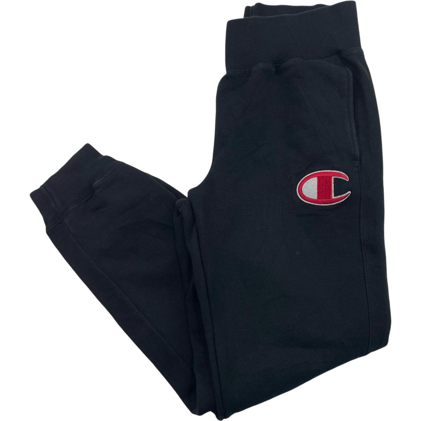 CHAMPION Reverse Weave Joggers Elastic Waist Black Mens Medium