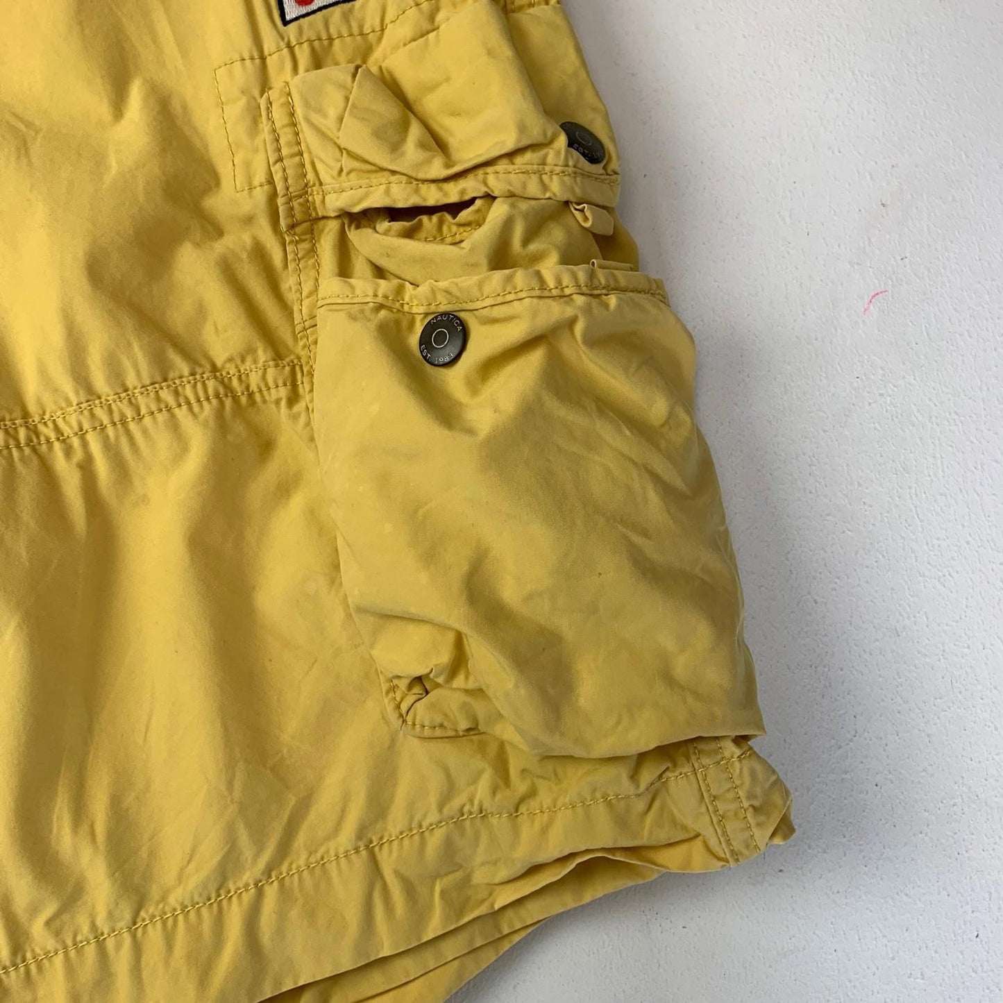 Nautica Cargo Shorts Relaxed Fit Yellow Mens 36W