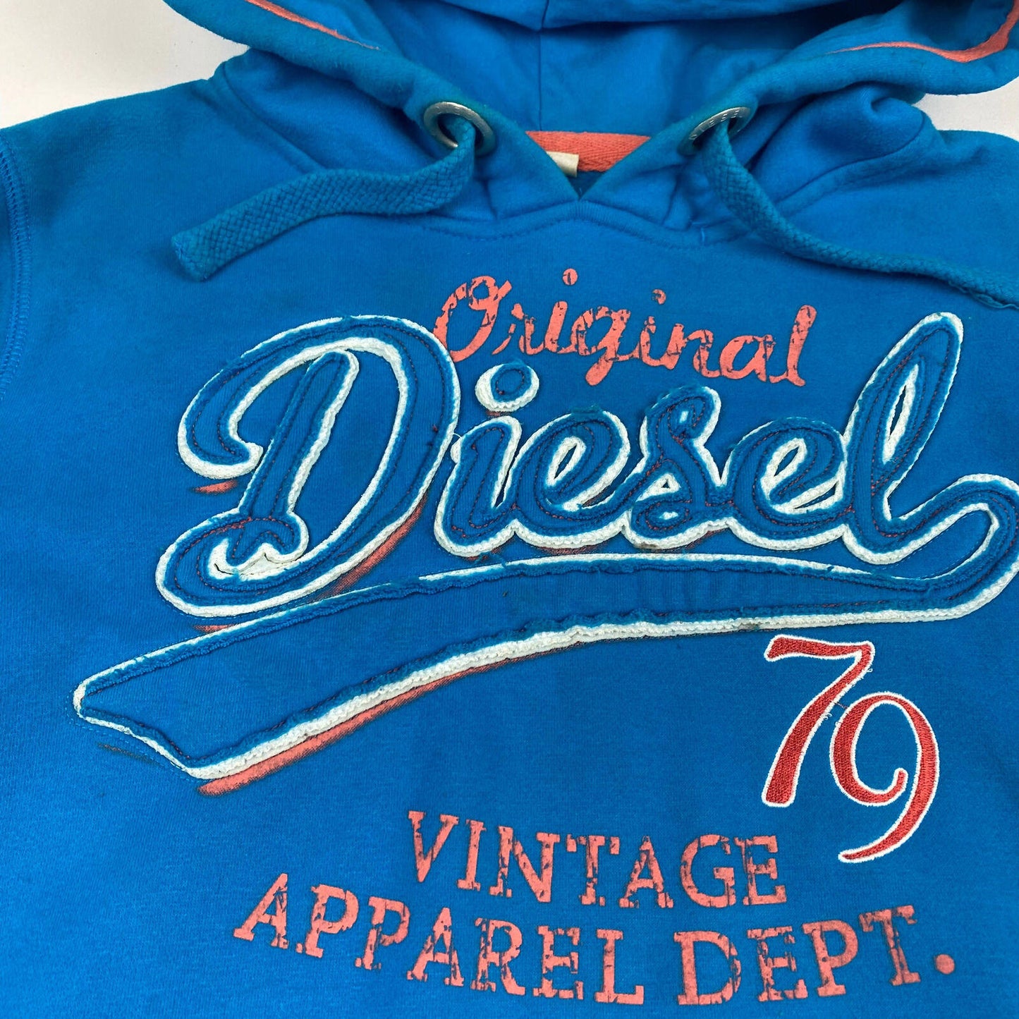 Diesel Women’s Blue Hoodie , Size Medium , Spellout