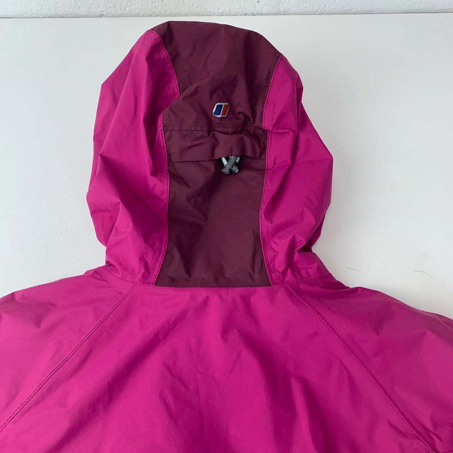 Berghaus Waterproof Jacket AQ2 Fleece Lined Hooded Pink Womens UK 10