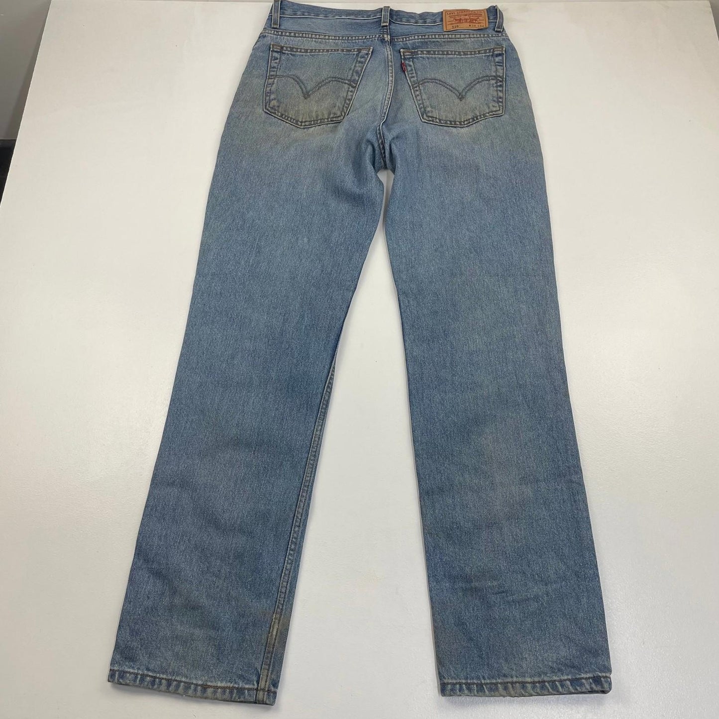 Levi's 516 Jeans Straight Leg Vintage Wash Blue Denim Mens W34 L34