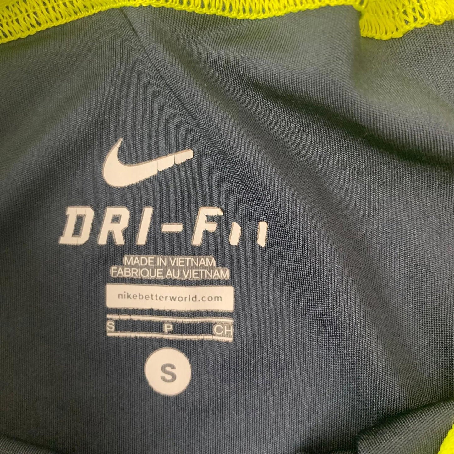NIKE DRI-FIT Shorts Athletic Sport Blue Black Mens Label Size S