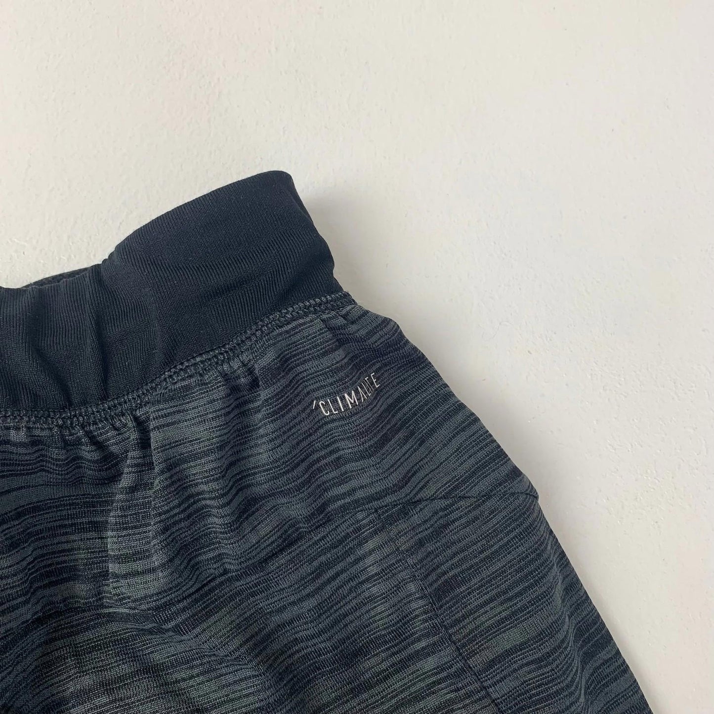 ADIDAS Climalite Shorts Activewear Performance Black Striped Mens Small