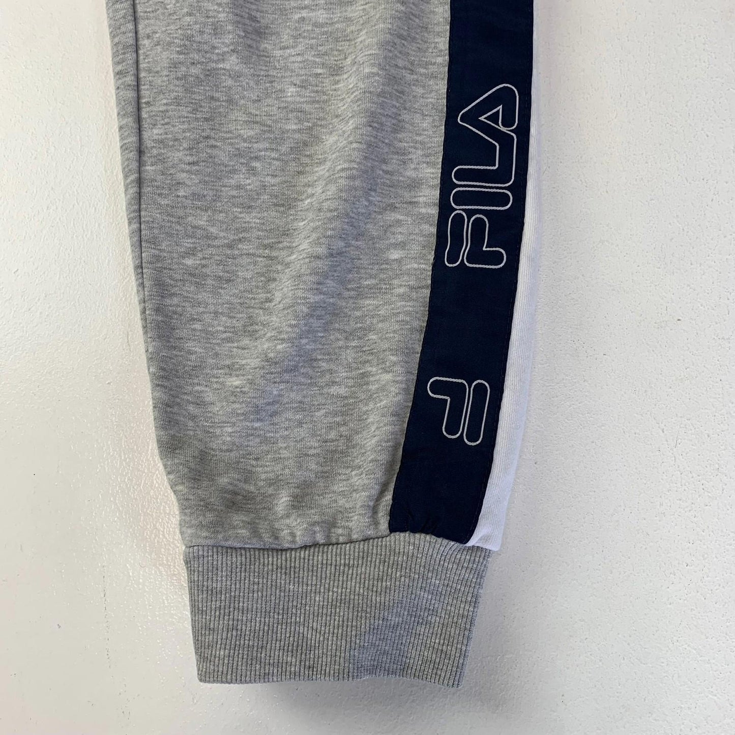 FILA Jogger Trousers Side Stripe Logo Grey Mens Large