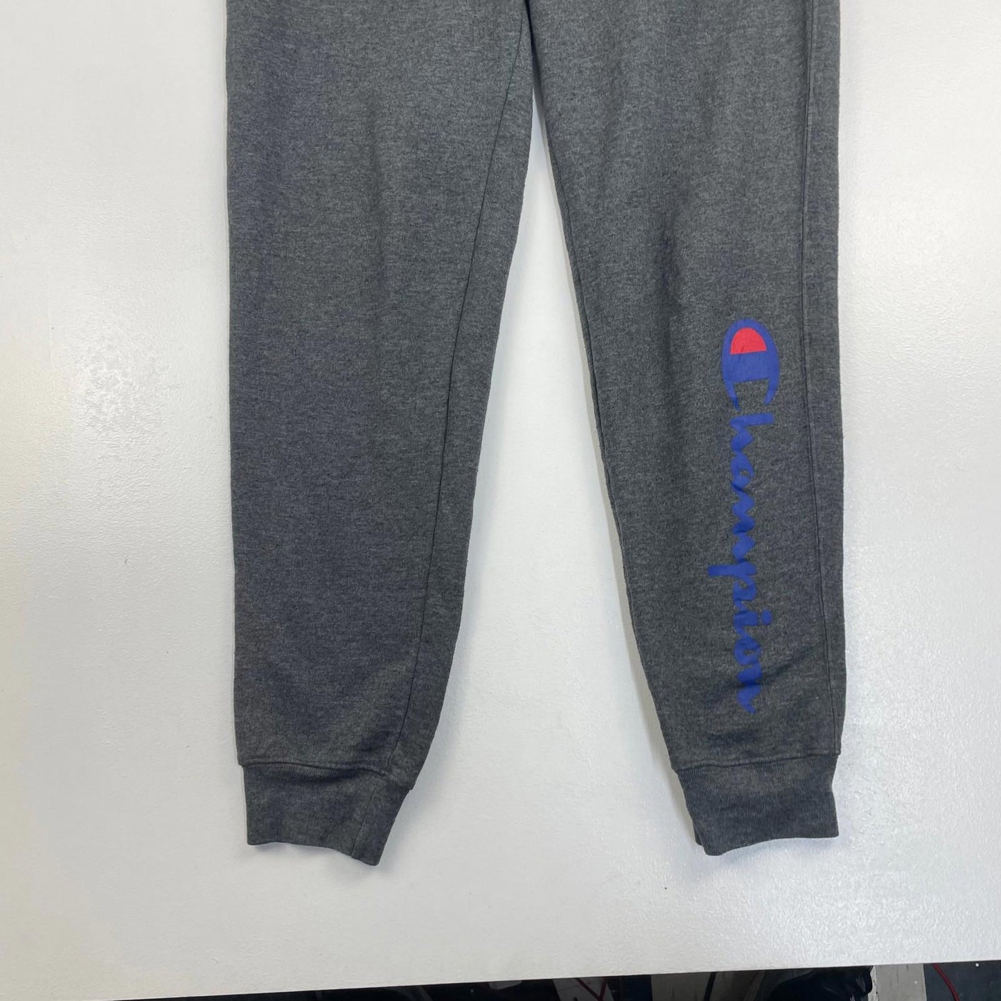 Champion Jogger Sweatpants Comfort Fit Logo Grey Women's Small