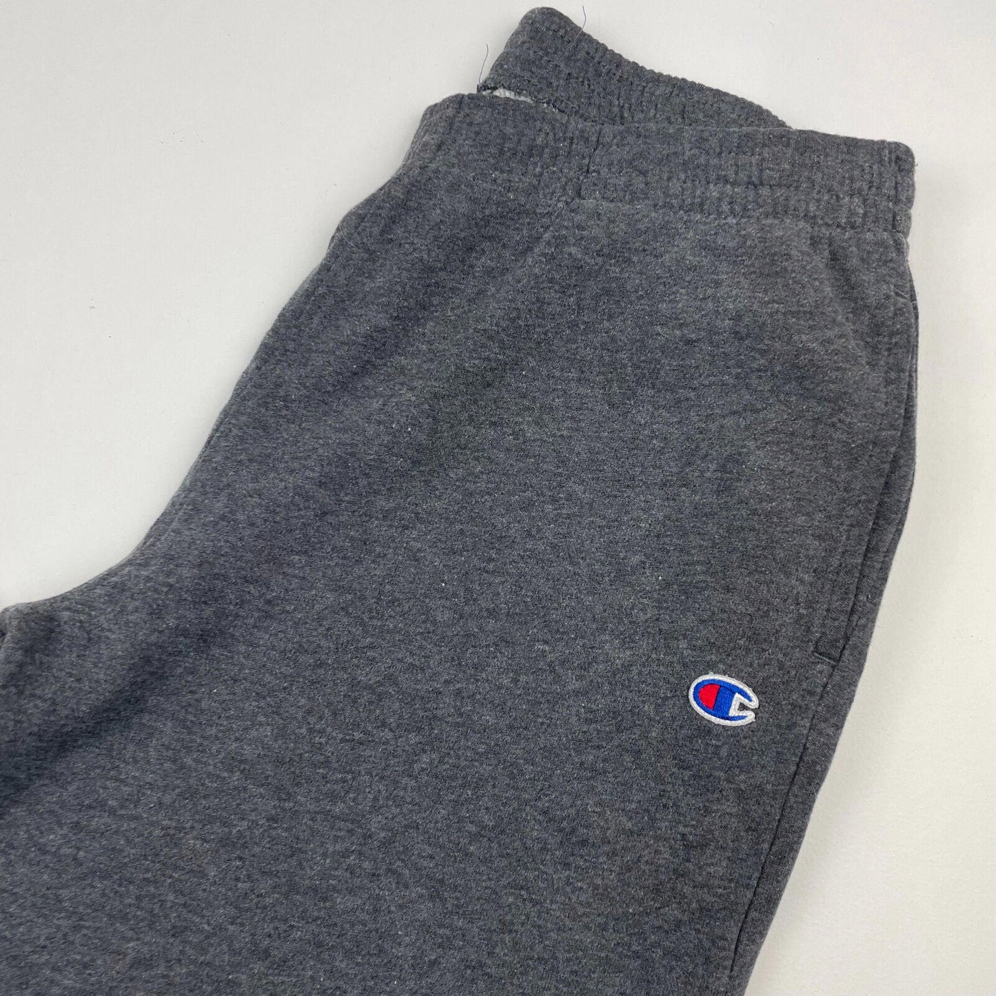 Men Grey CHAMPION Spellout Joggers , Size Medium