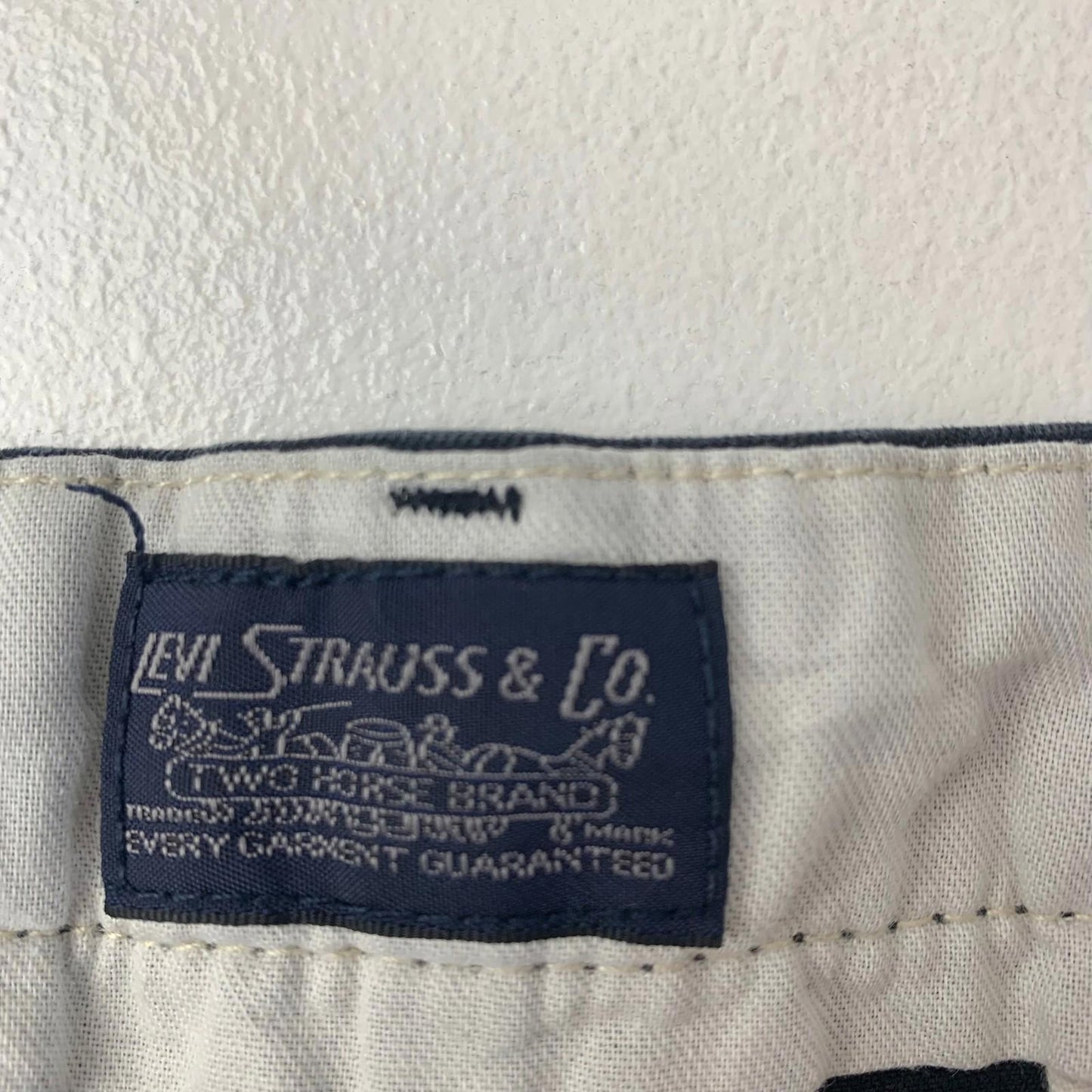 Levi Strauss Chino Trousers Regular Fit Classic Black Mens Size 36 x 30