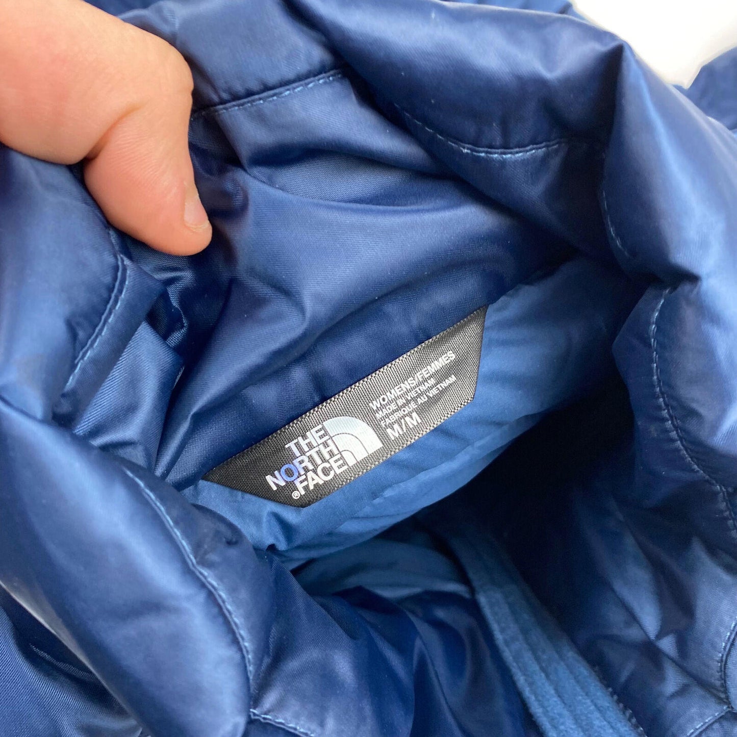 Women’s THE NORTH FACE Blue 550 Down Puffer Jacket , Size Medium