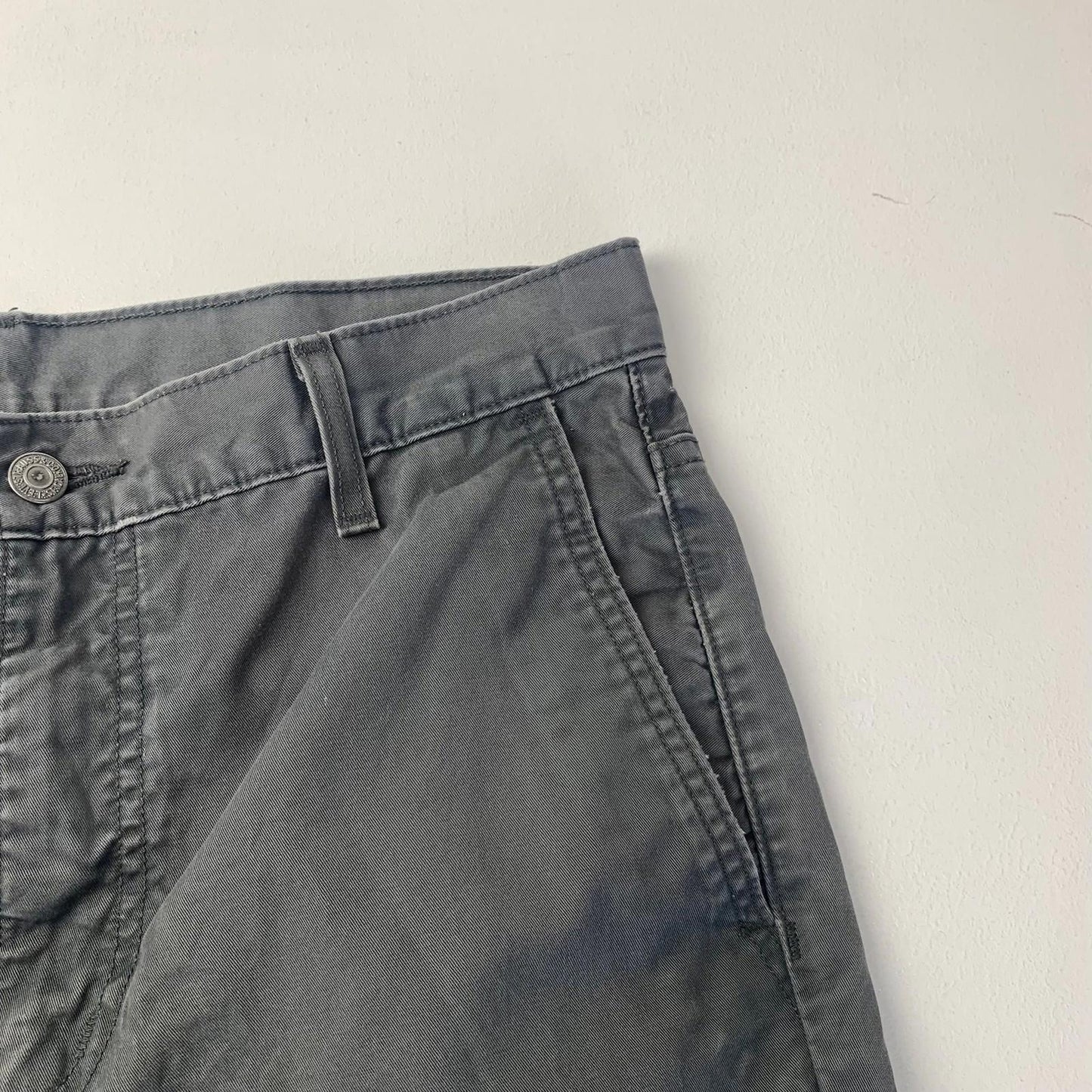Levi's Jeans Classic Straight Fit Grey Denim Mens 32x34