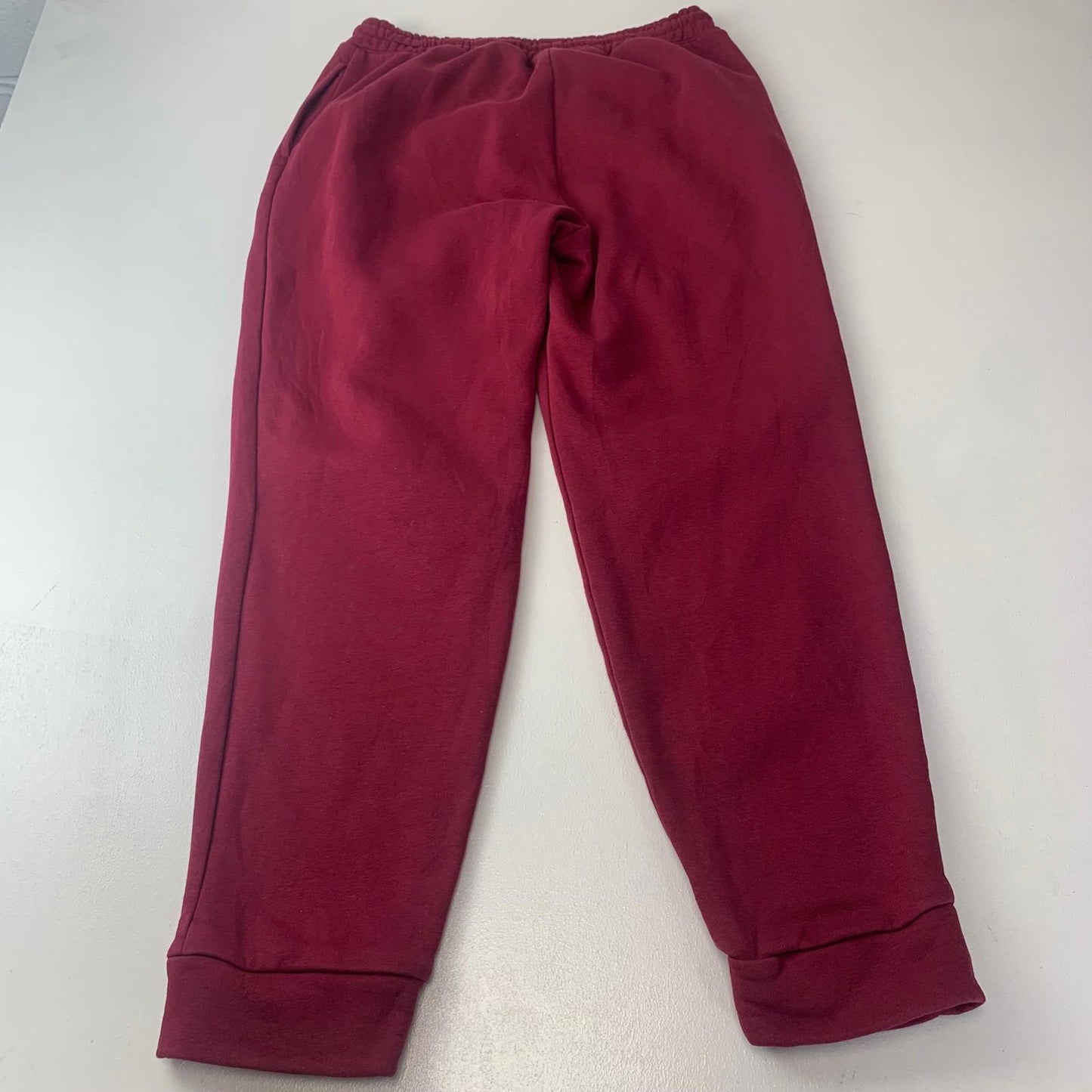 Reebok Activewear Jogger Sweatpants Burgundy Elastic Waist Mens Large