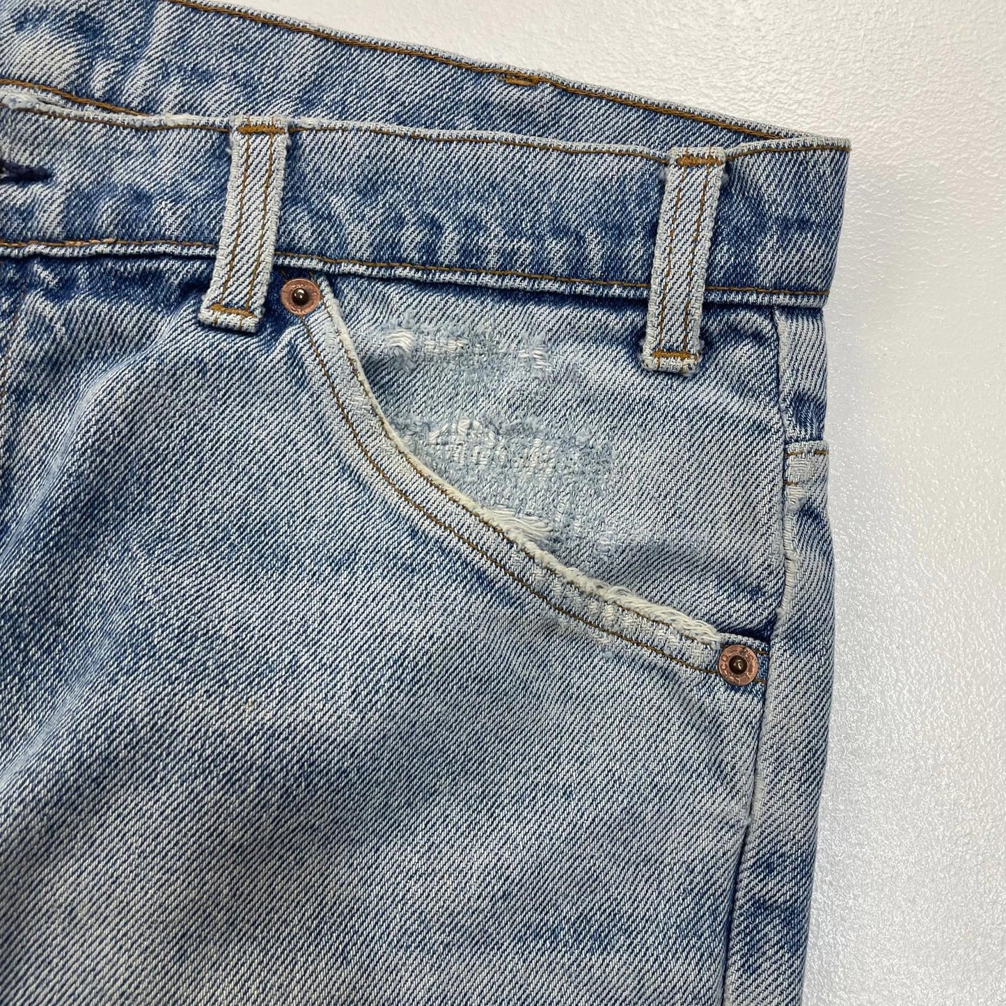 Levi's Vintage Jeans Straight Stone Wash Blue Relaxed Mens W32 L28