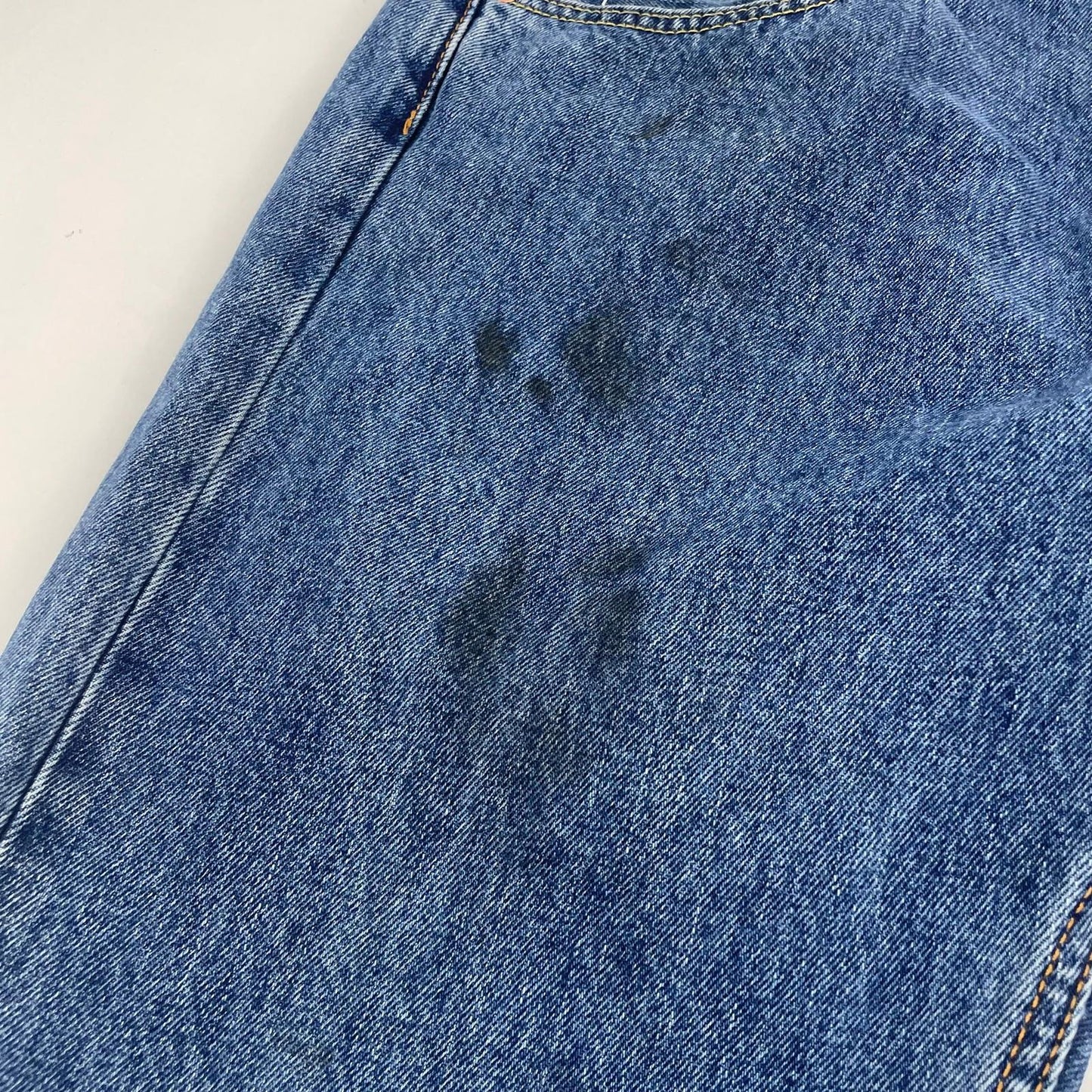 Levi's 505 Jeans Straight Fit Dark Wash Denim Classic Blue Mens W33 L30