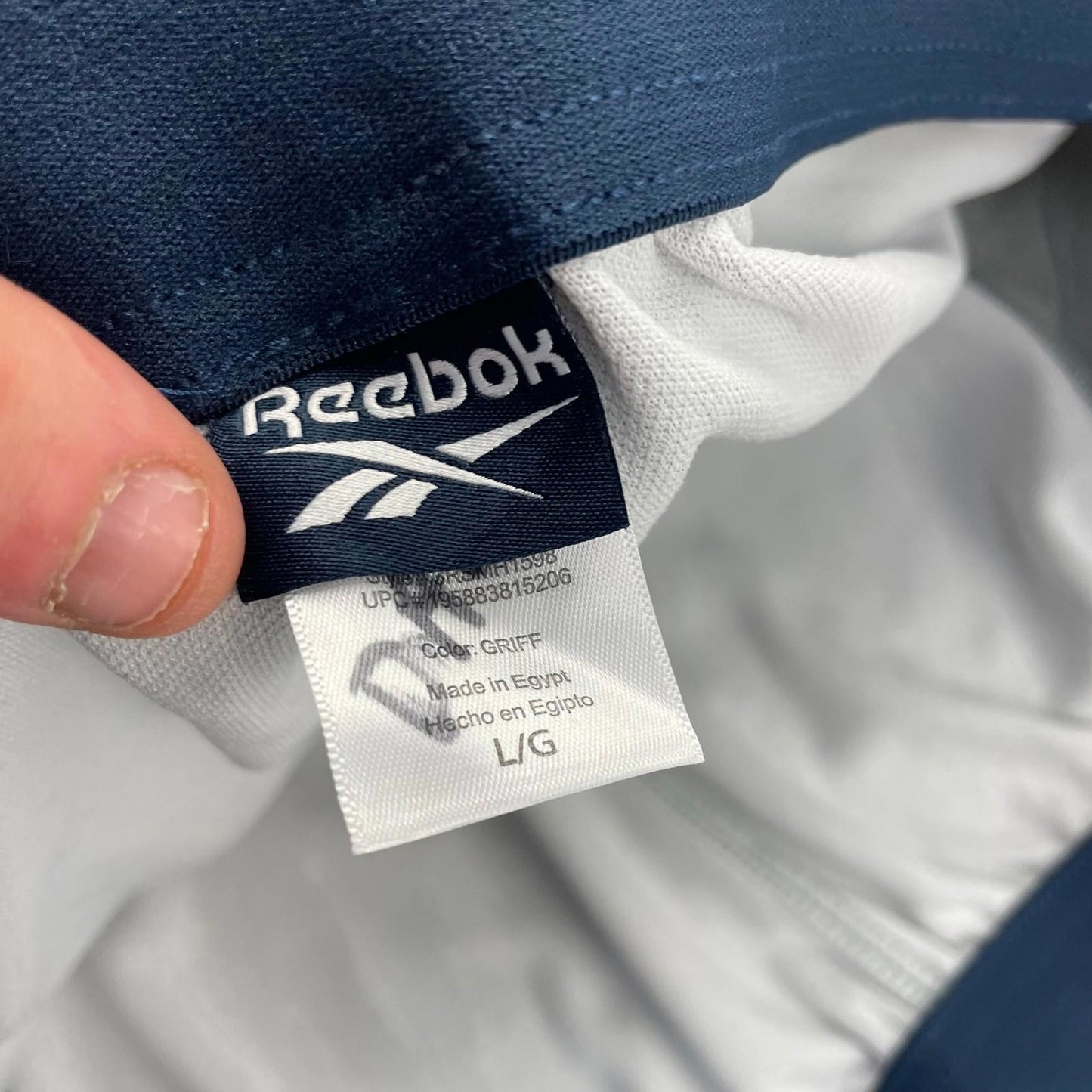 REEBOK Activewear Shorts Athletic Drawstring Grey Men’s L/G