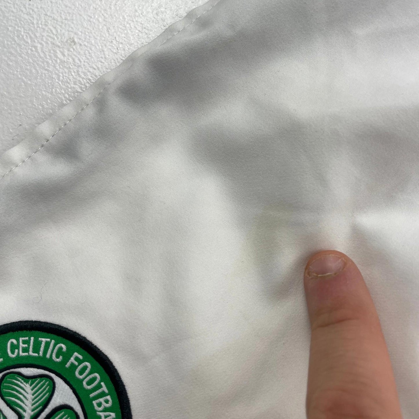 New Balance Celtic Football Club Athletic Shorts White Boys MB