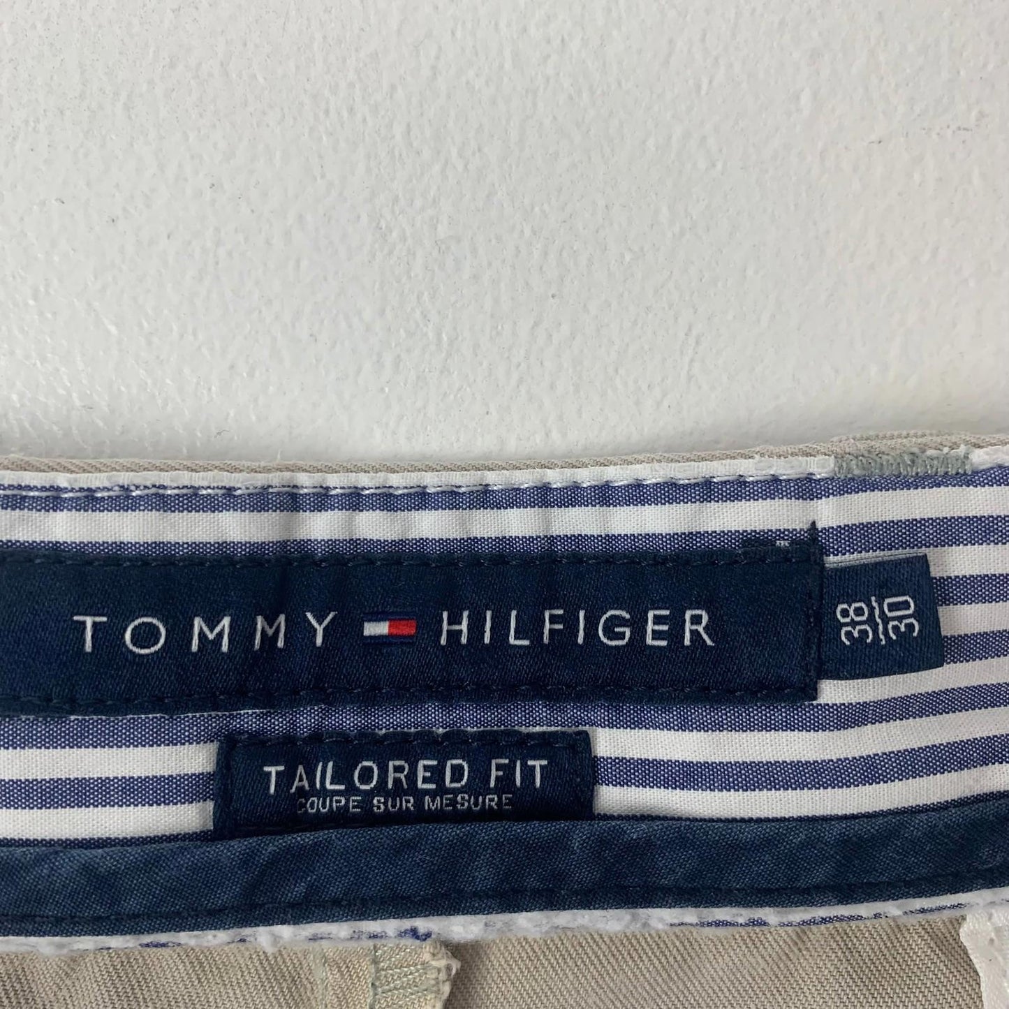 Tommy Hilfiger Trousers Tailored Fit Chino Classic Beige Mens 38/30