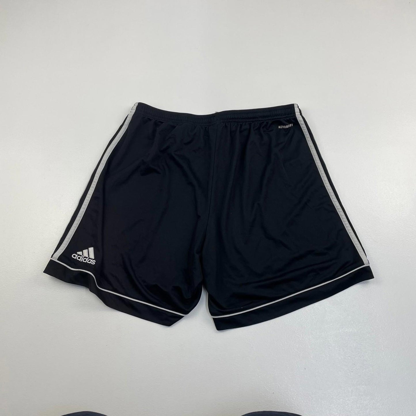 ADIDAS AeroReady Activewear Shorts Black Striped Athletic Men XL
