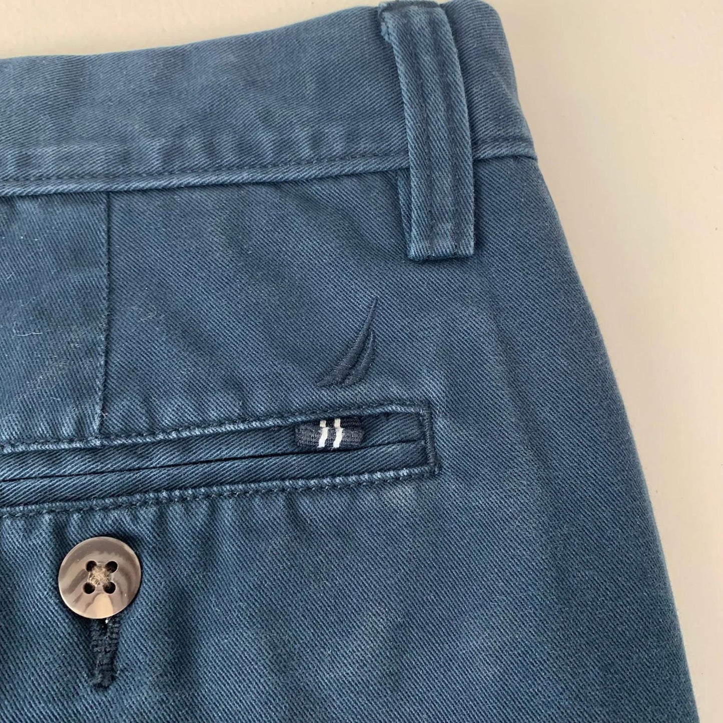 Nautica The Deck Pant Classic Chino Navy Blue Mens W34 L32