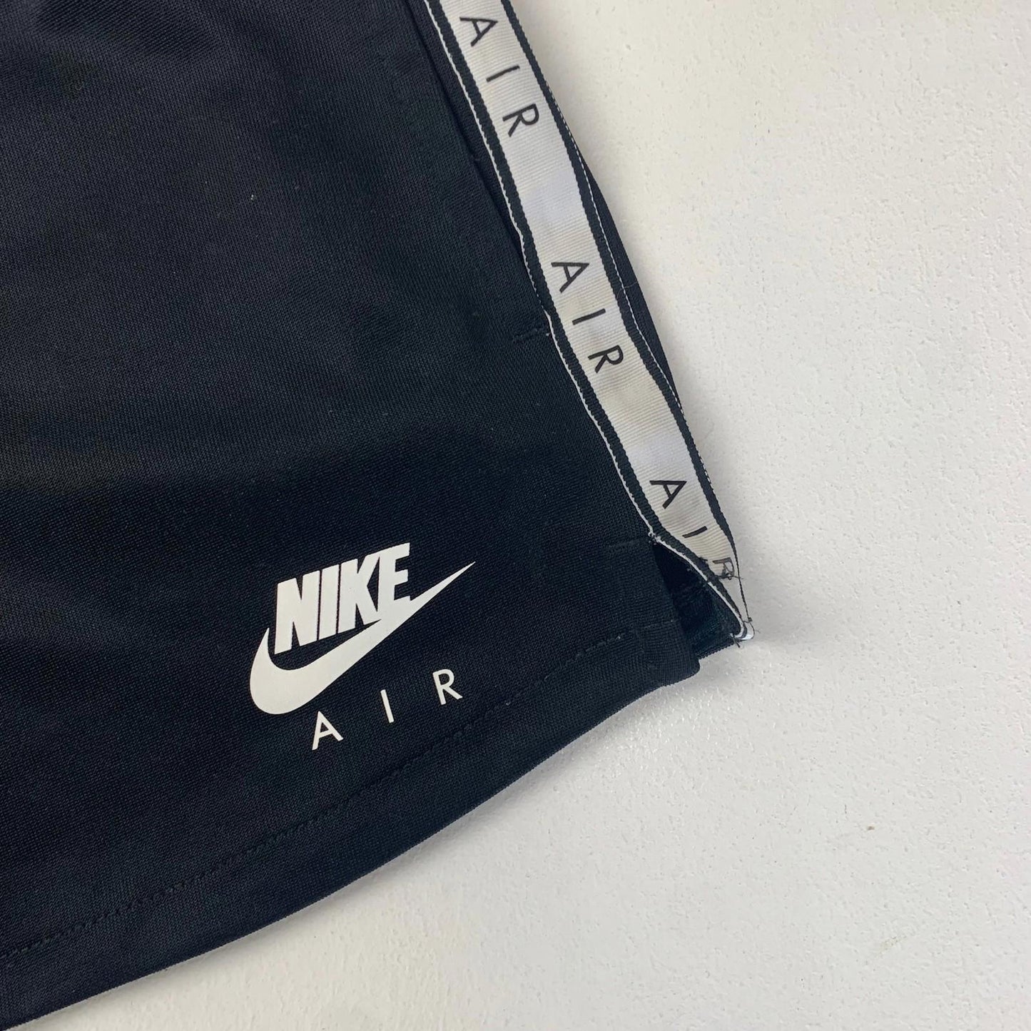 NIKE AIR Athletic Activewear Shorts Black Stripe Women Label Size S