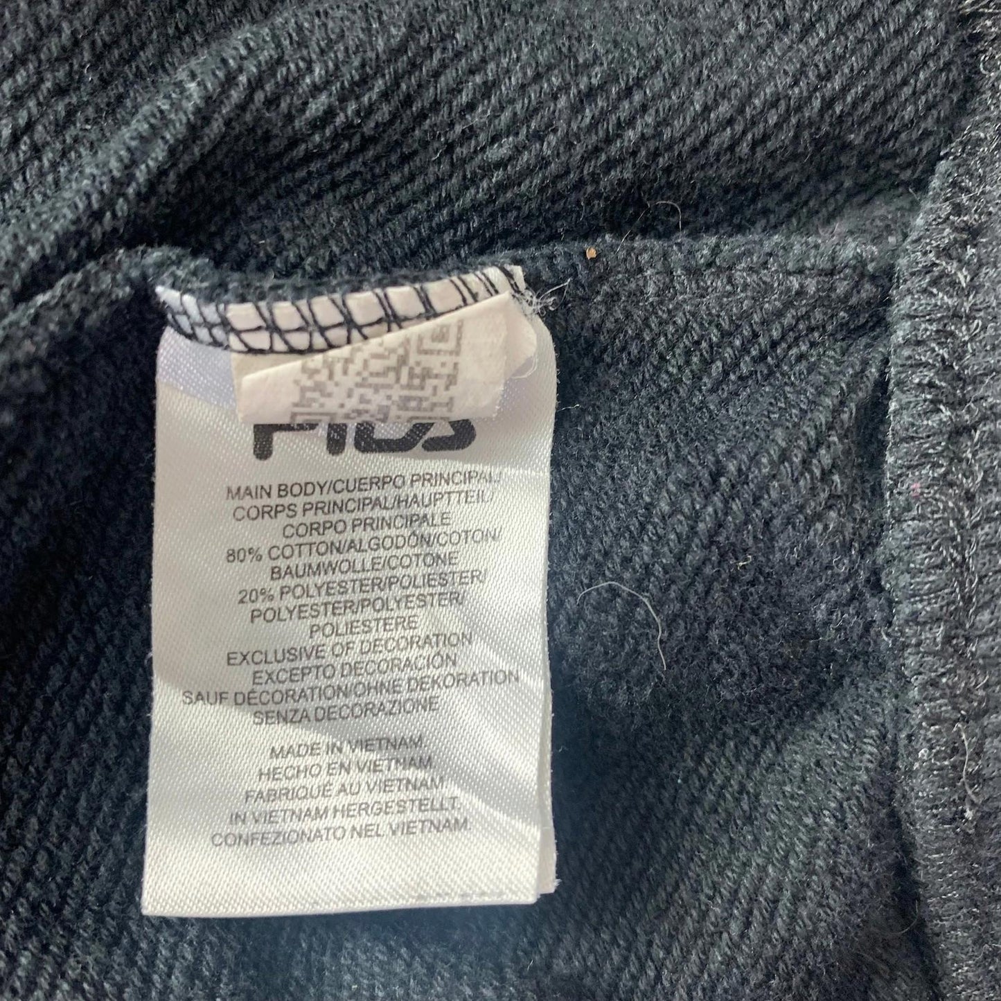 FILA Jogger Sweatpants Elastic Cuffs Black Women L