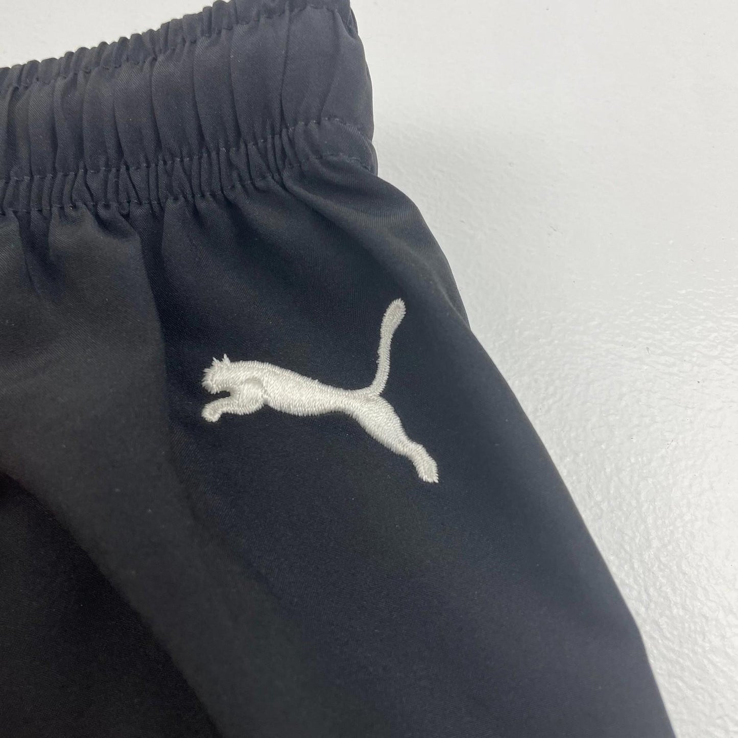 PUMA Activewear Shorts Black Drawstring Elastic Waist Mens Size S
