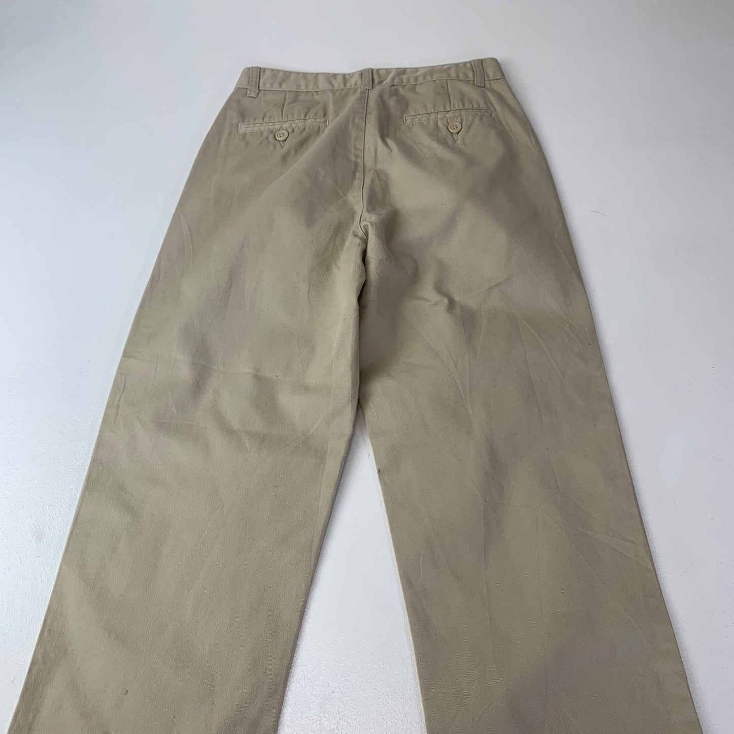 Tommy Hilfiger Boys Trousers Beige Slim Fit Button Fly Casual Style Size 18yr